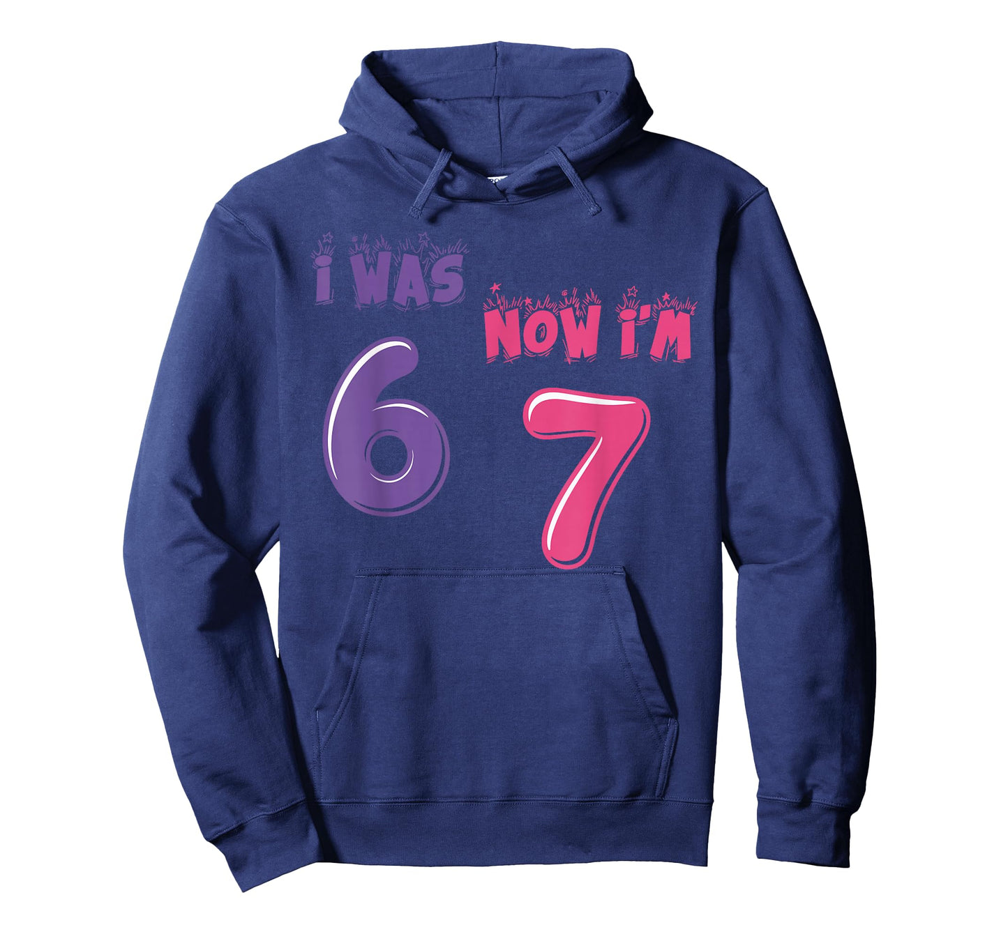 Funny 7 Year Old Birthday was 6 Now I'm Seven Meme 67 T-Shirt