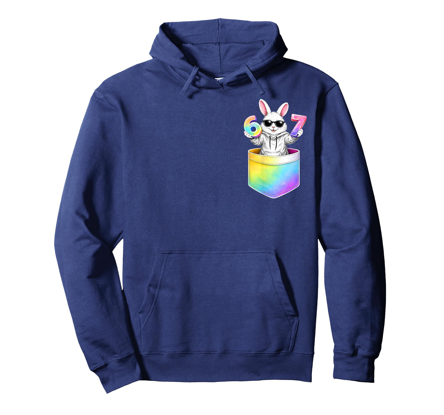 Easter Bunny in Pocket Six Seven Bruh 67 Meme Easter Day T-Shirt