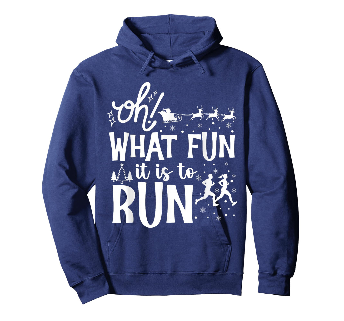 Oh What Fun It is to Run Christmas Funny Running Athlete T-Shirt
