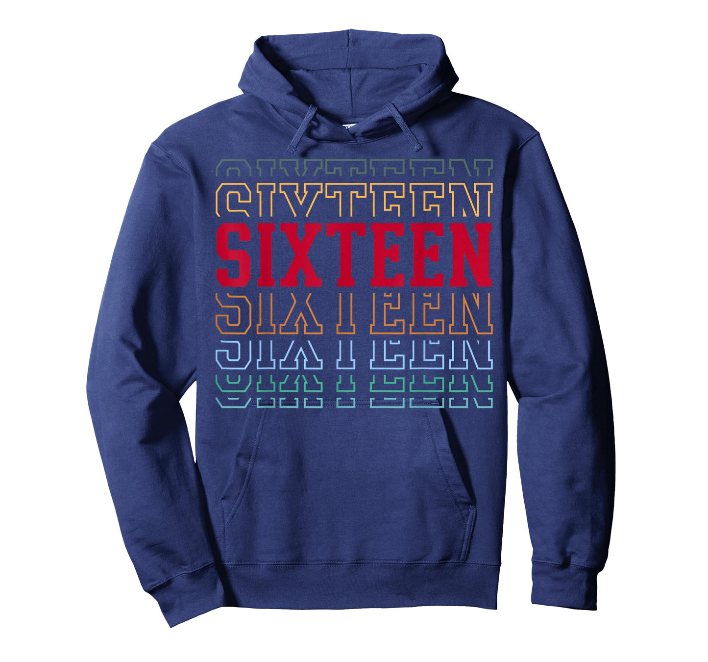 Sixteen 16th Birthday Retro Layered Text 16 Year Old T-Shirt