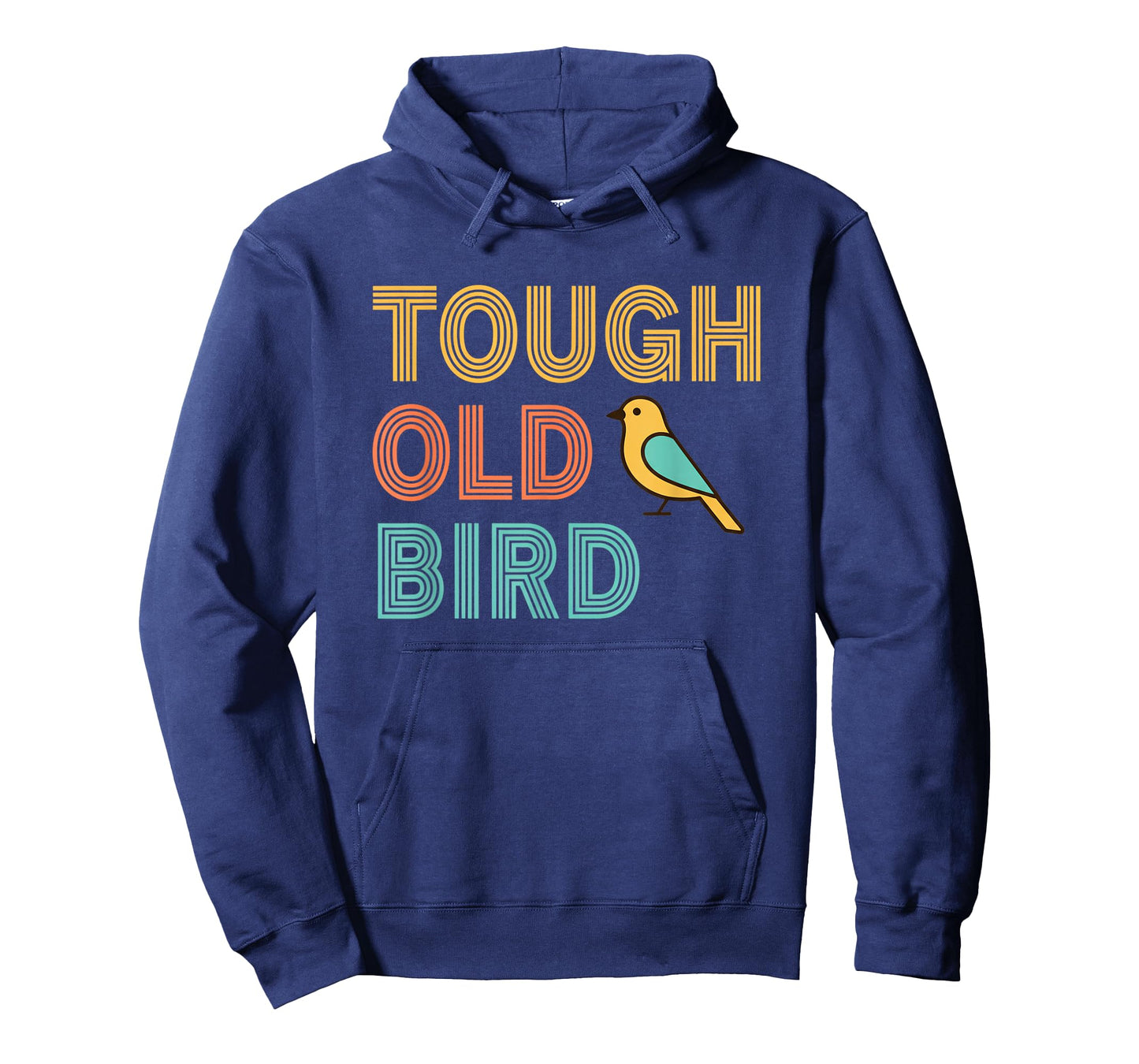 Bird Tough Old Bird Retro Stripe Finch T-Shirt