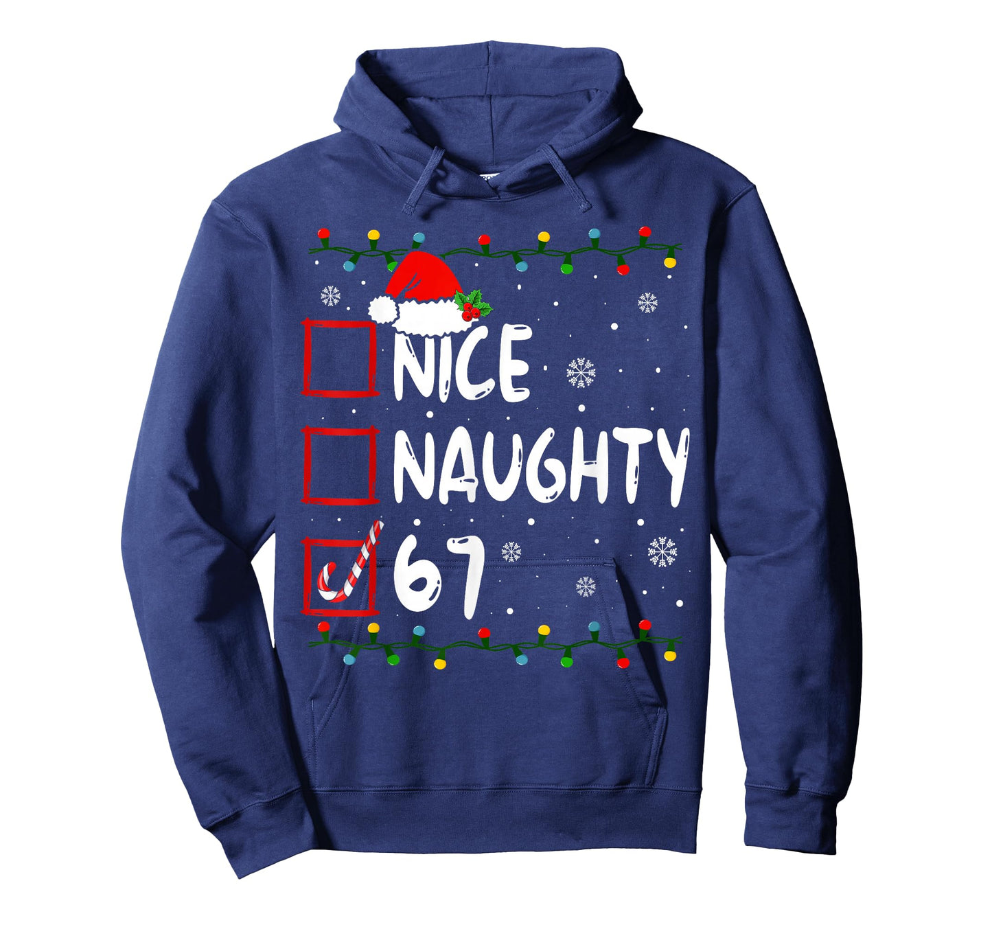 Funny Nice Naughty 6 7 Christmas 67 Meme Xmas Boys Girls T-Shirt