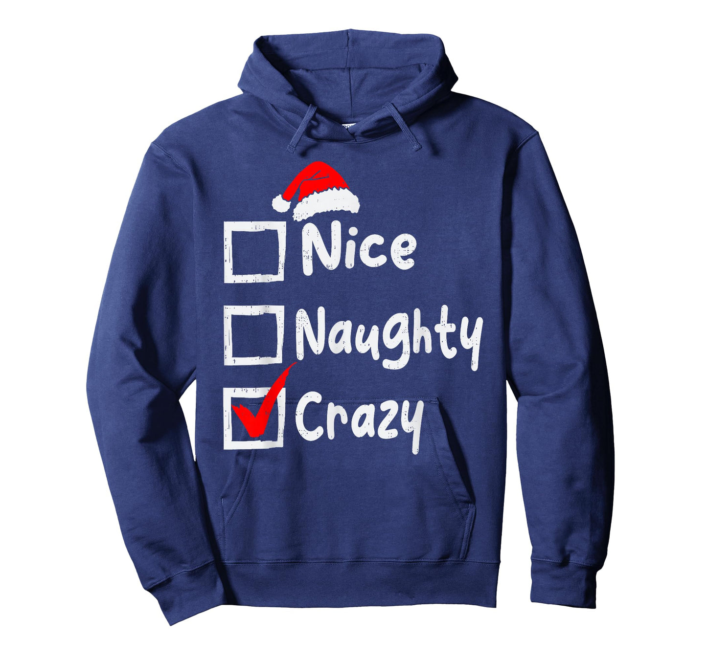 Nice Naughty Crazy Funny Christmas List Family Matching Xmas T-Shirt