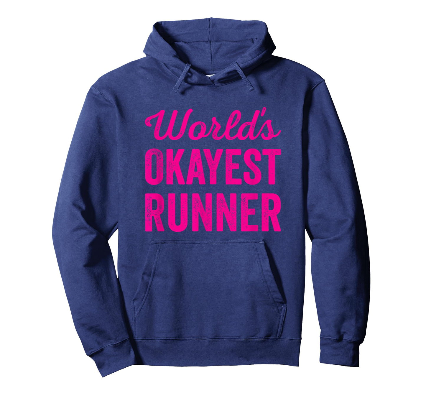 Worlds Okayest Runner Funny Sarcastic Running Sports Quote T-Shirt