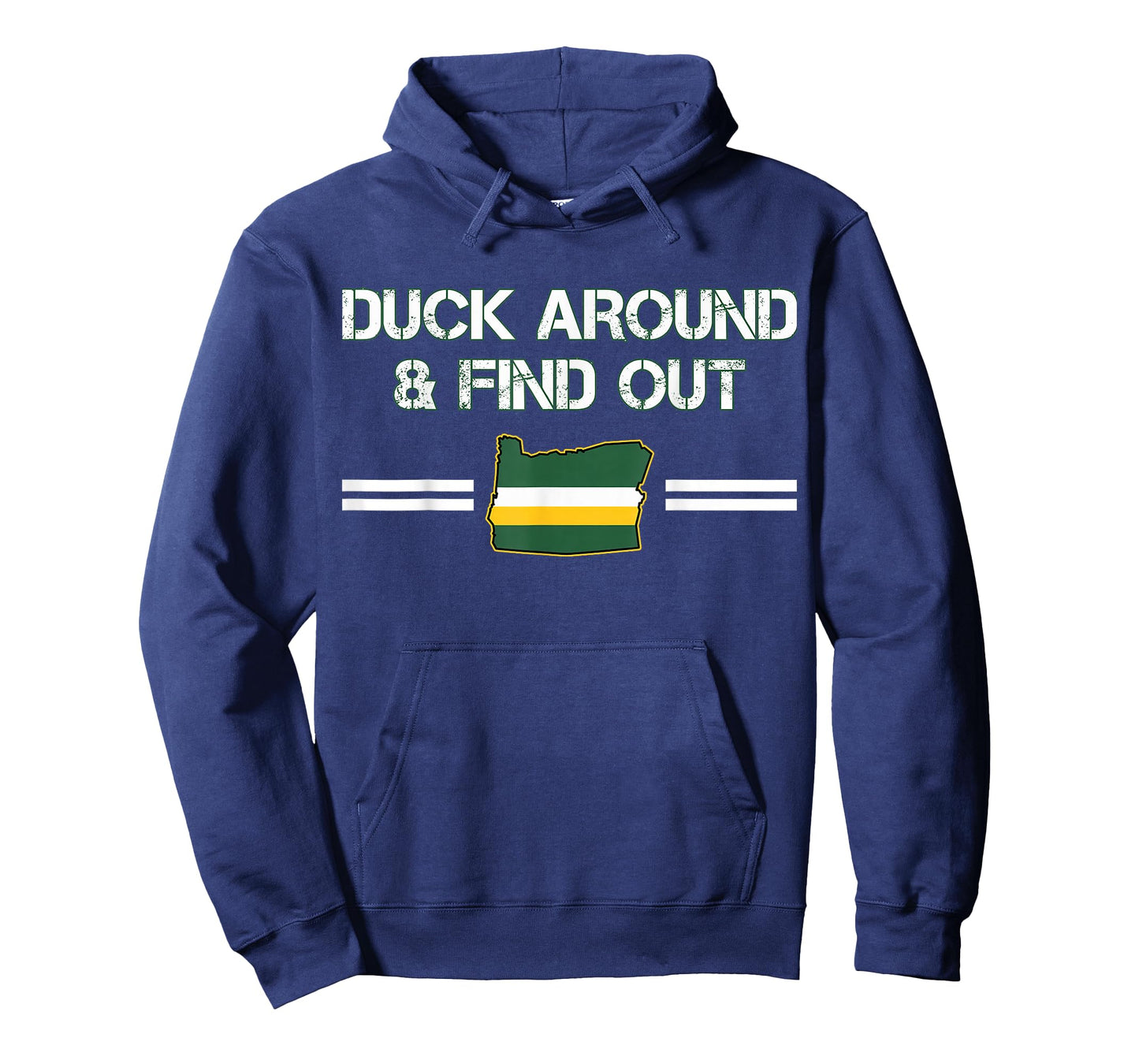 Duck Around and Find Out Funny Oregon Map T-Shirt