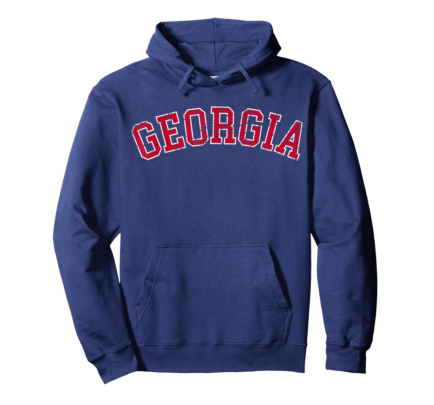 Georgia Vintage Athletic Sports Design Red Text T-Shirt