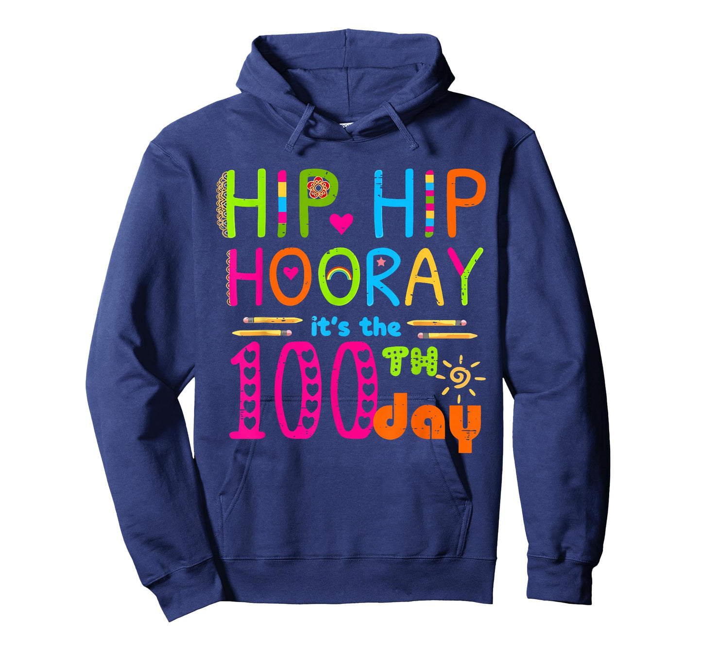 Hip Hip Hooray It's The 100th Day Teacher 100 Days of School T-Shirt