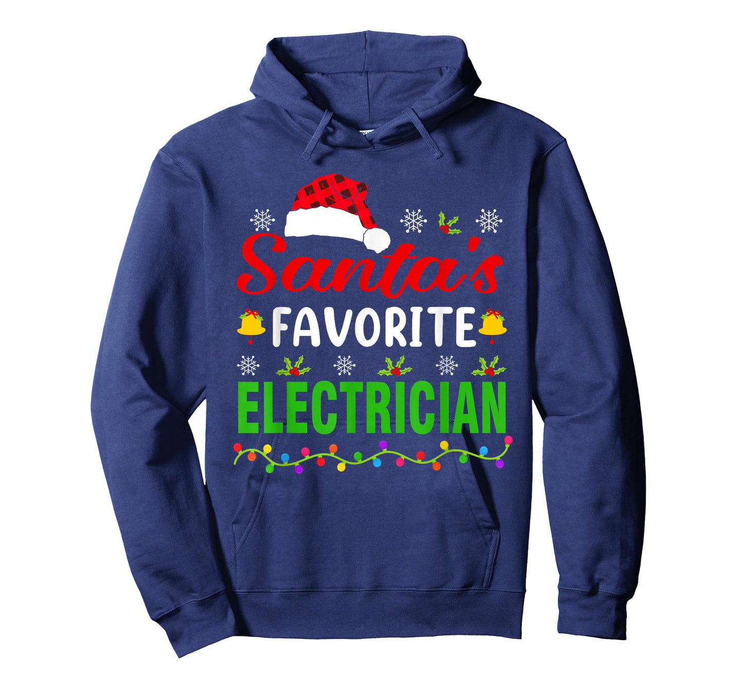 Santa's Favorite Electrician Funny Christmas Xmas T-Shirt