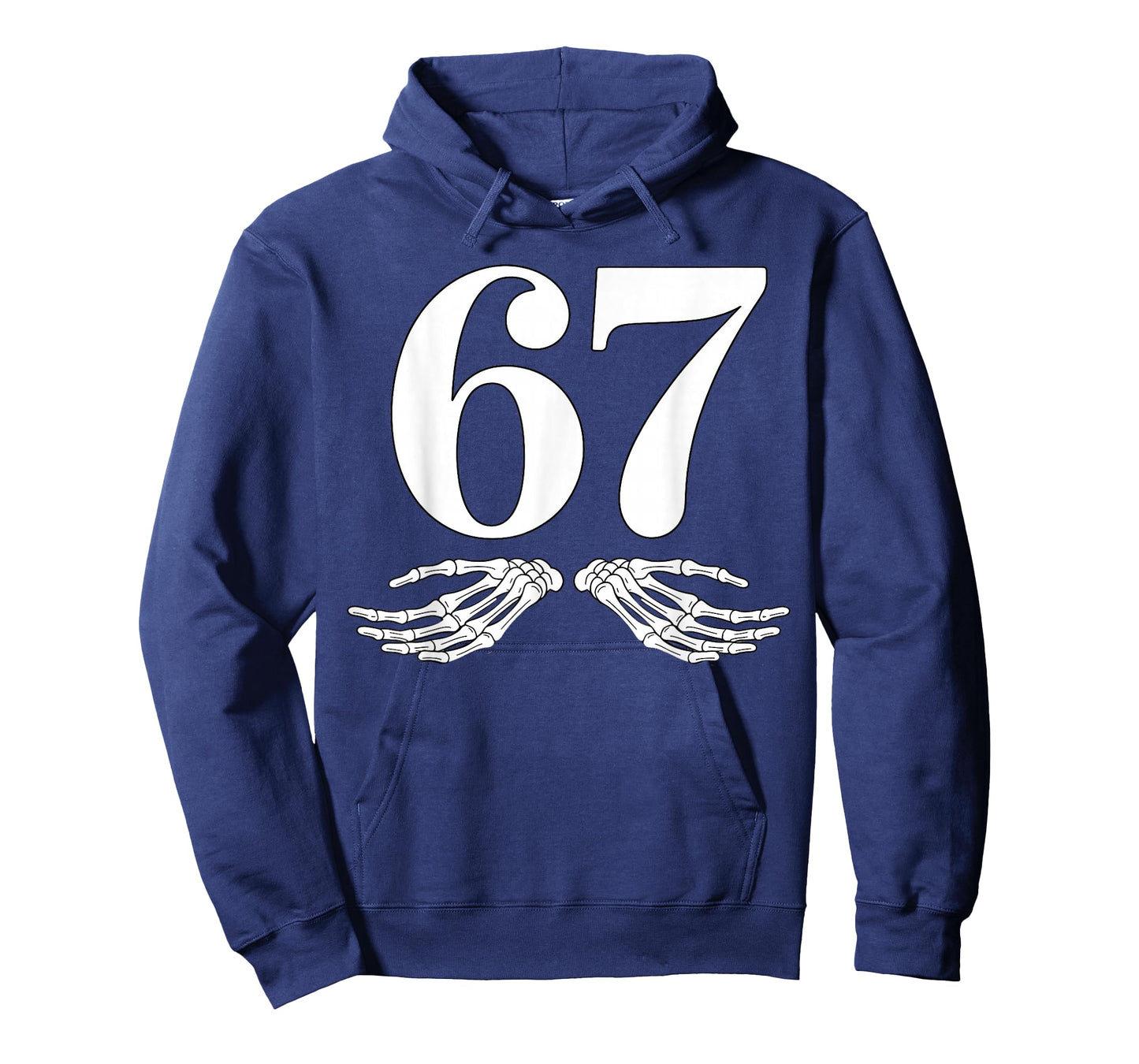 Six Seven 6 7 Meme 67 Skeleton Hand Halloween Costume T-Shirt