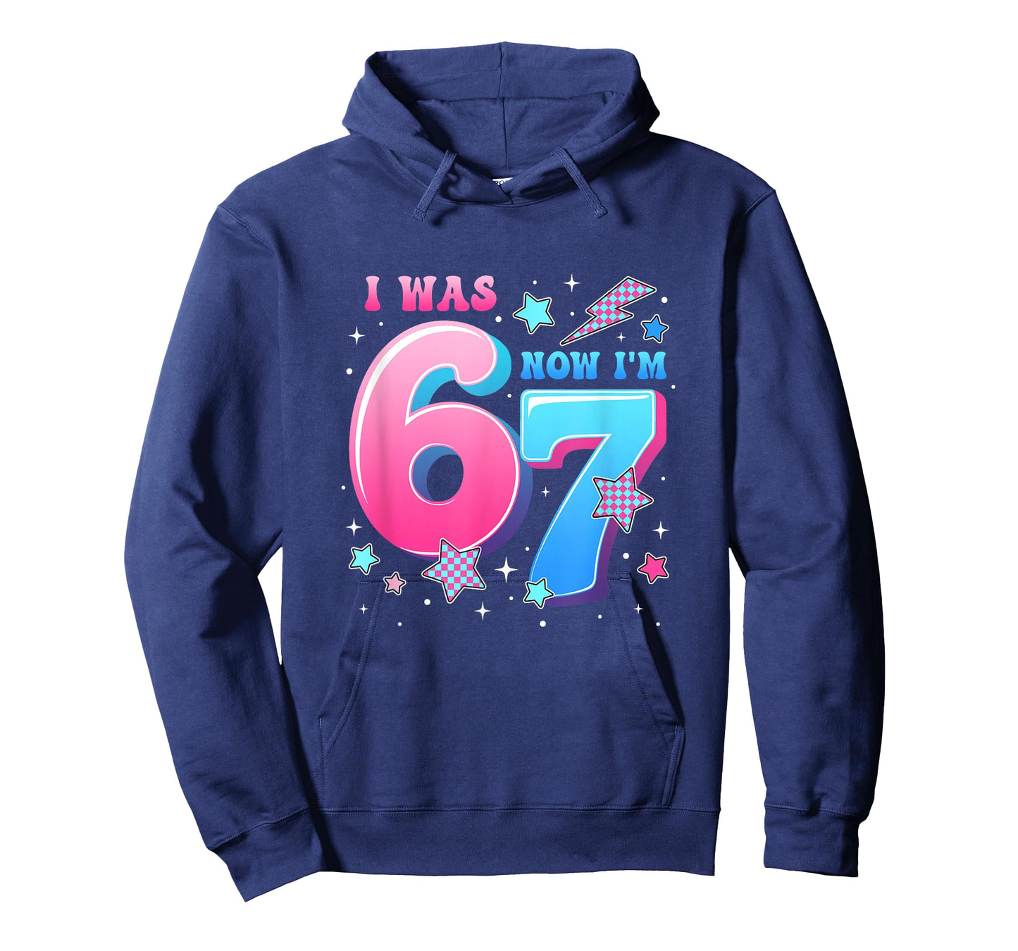 I was 6 Now I’M 7 Six Seven Funny 7Th Birthday Girls Kids T-Shirt