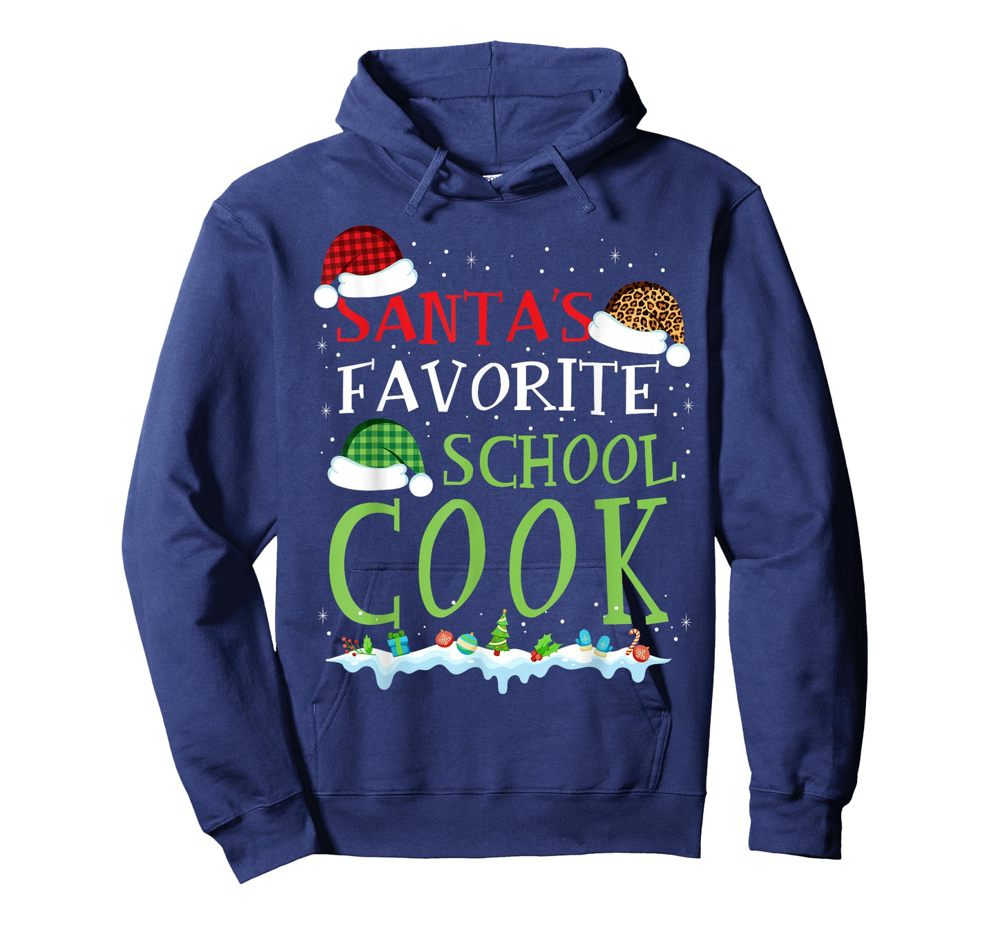 Santa's Favorite School Cook Fun Christmas T-Shirt