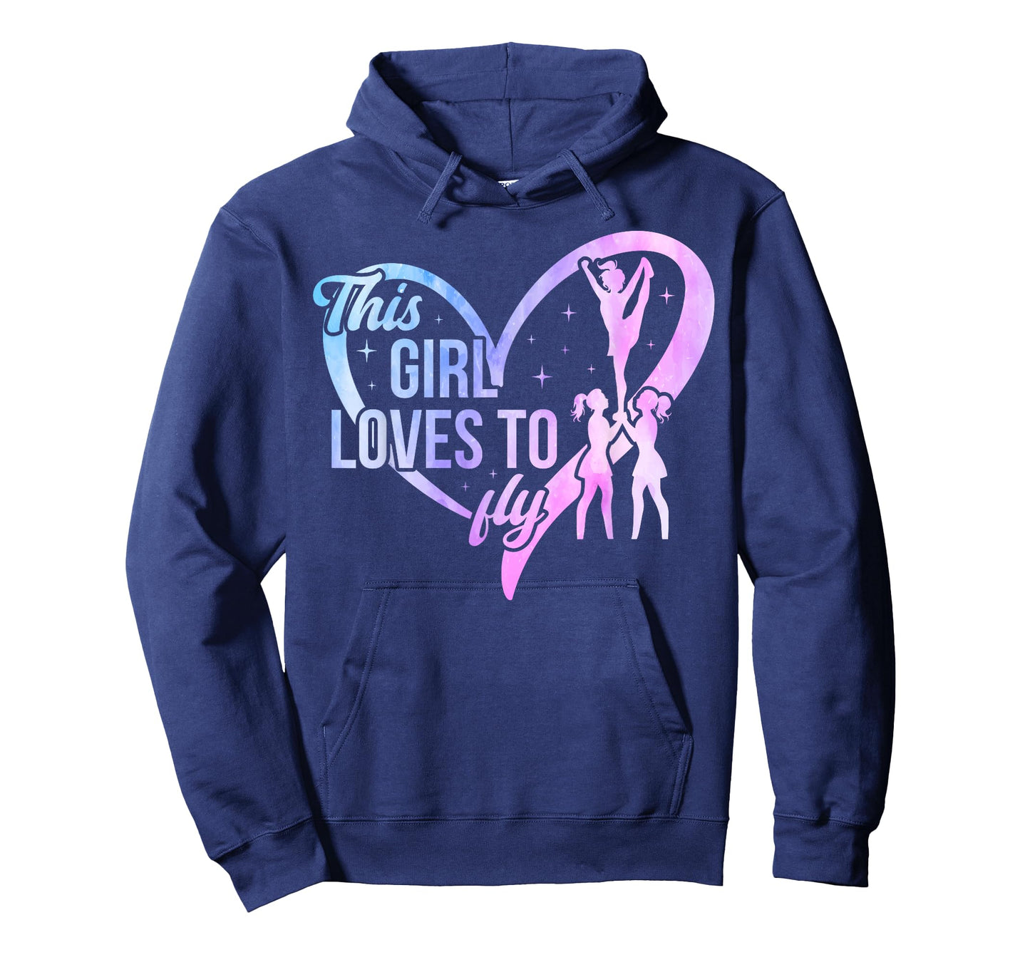 This Girl Loves to Fly Cheer Flyer Cheerleading Flyer T-Shirt