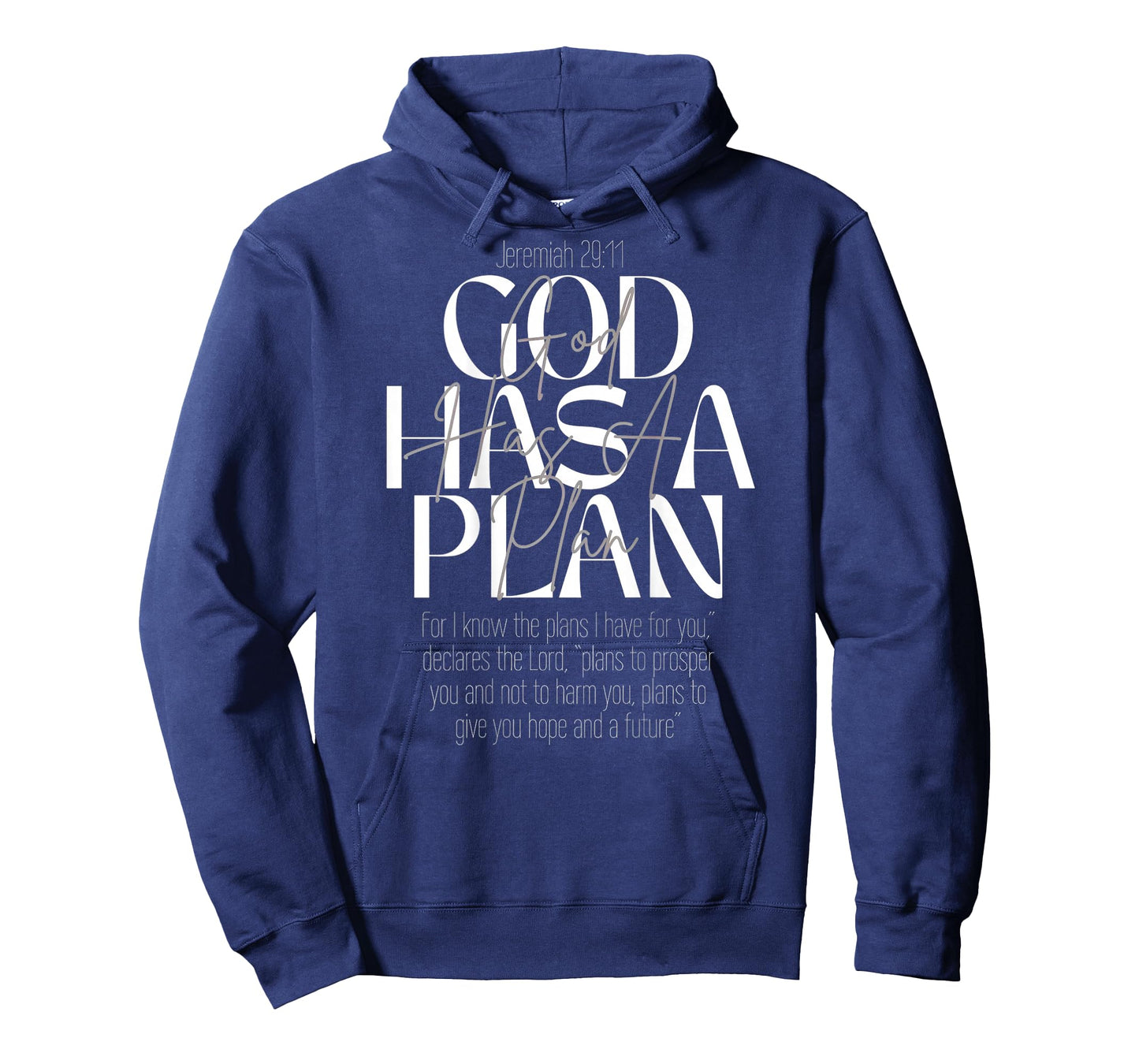 God Has A Plan Funny Christian (on Back) T-Shirt