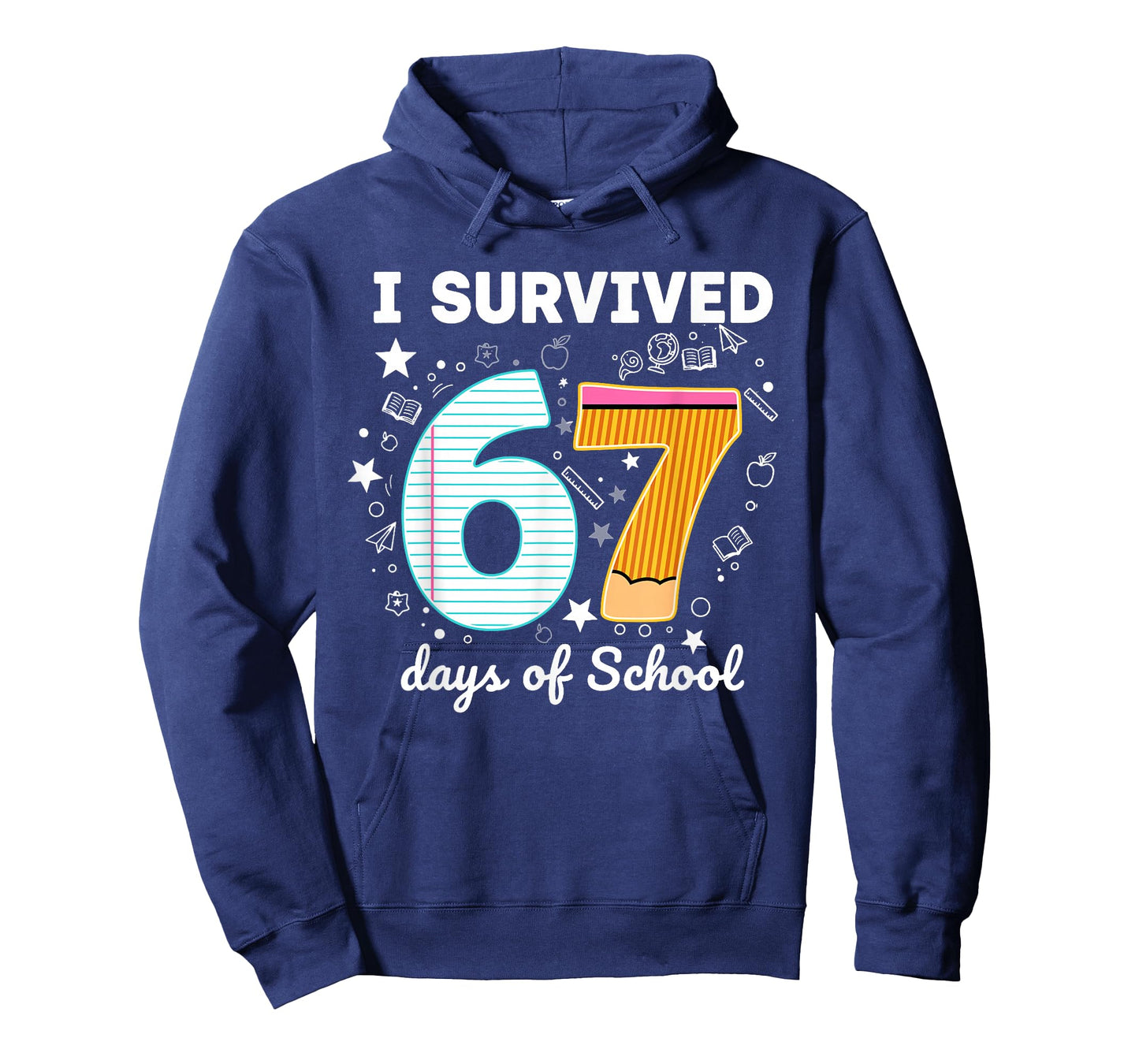 I Survived 67 Day of School Notebook Teachers and Students T-Shirt