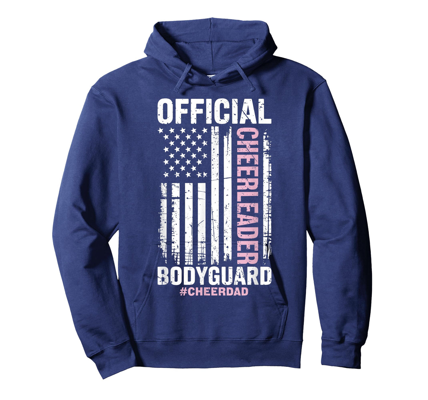 Official Cheerleader Bodyguard Cheer Dad Flag Vintage T-Shirt