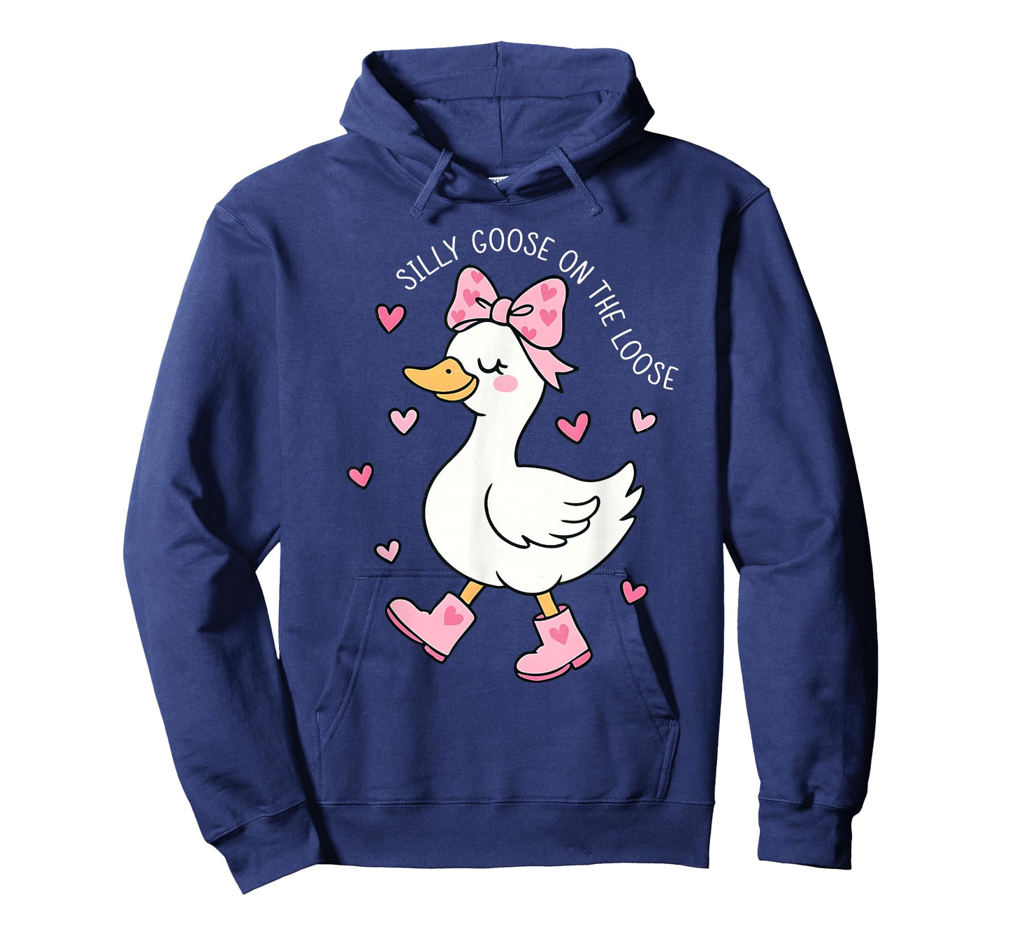 Valentine Silly Goose On The Loose Coquette Bow Girl Women T-Shirt