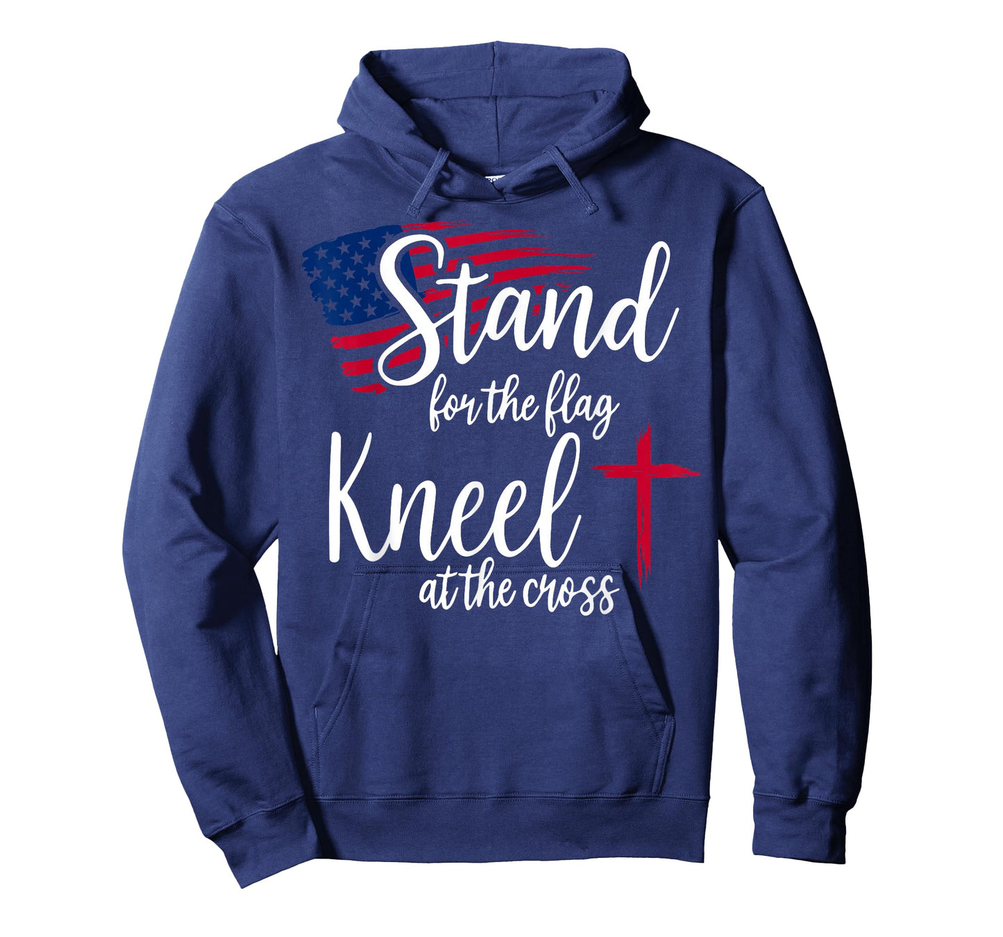 Stand for The Flag, Kneel for The Cross USA Flag T-Shirt