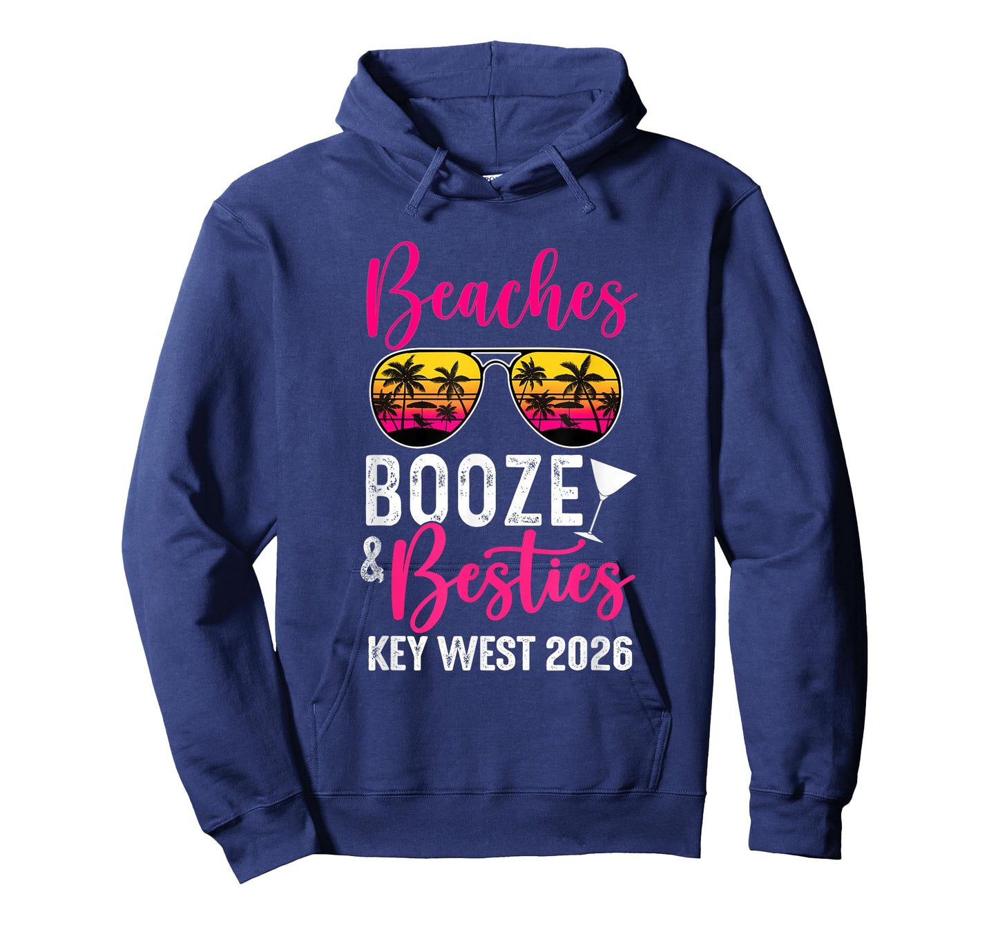 Girls Weekend Trip Key West 2026 Beaches Booze Besties T-Shirt
