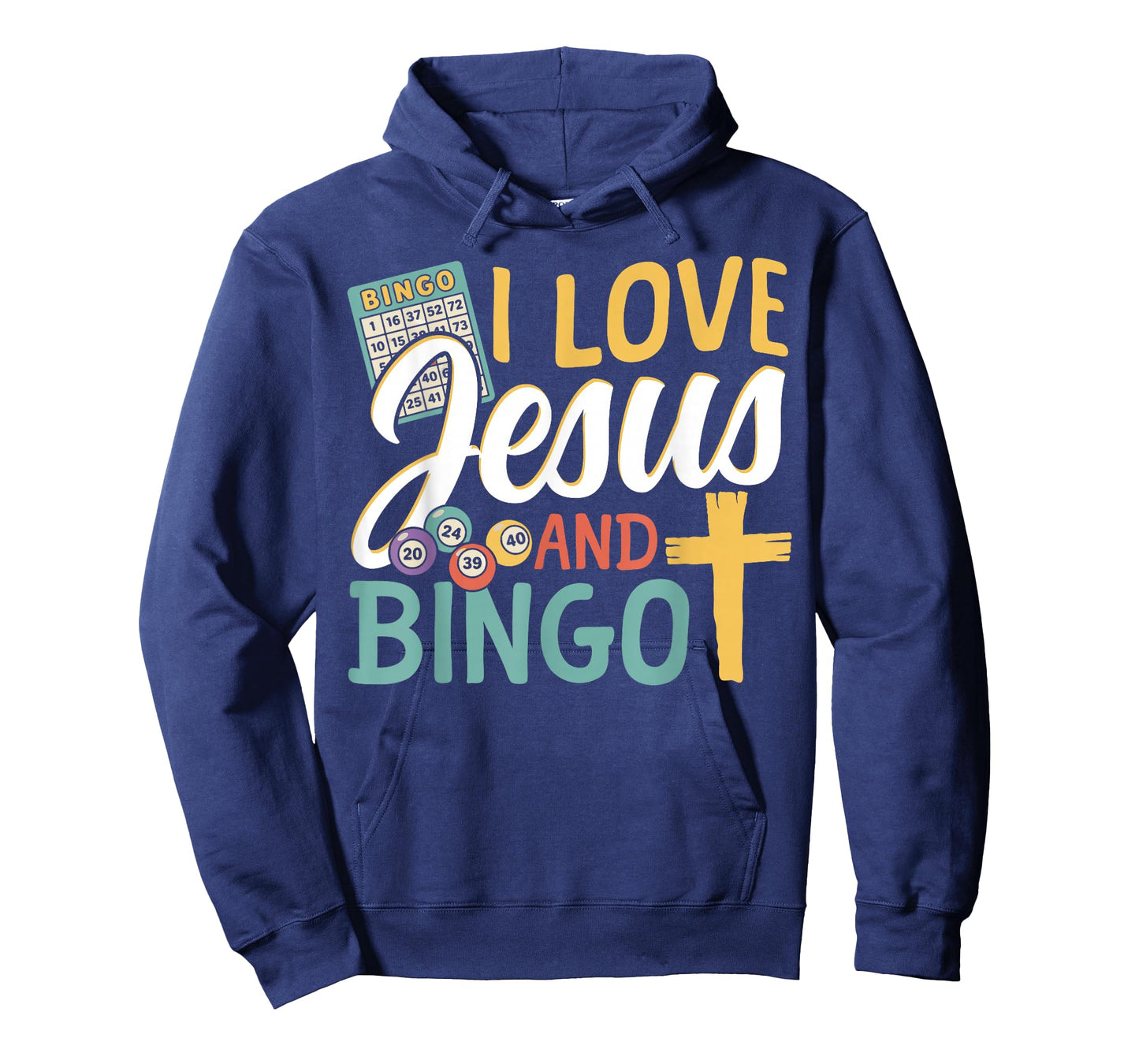 Bingo Player Jesus Faith Christian I Love Jesus and Bingo T-Shirt