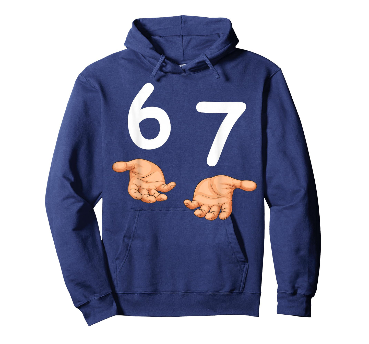 Funny 67 Hands Six Seven Meme Number 6 and 7 Gen Alpha Slang T-Shirt