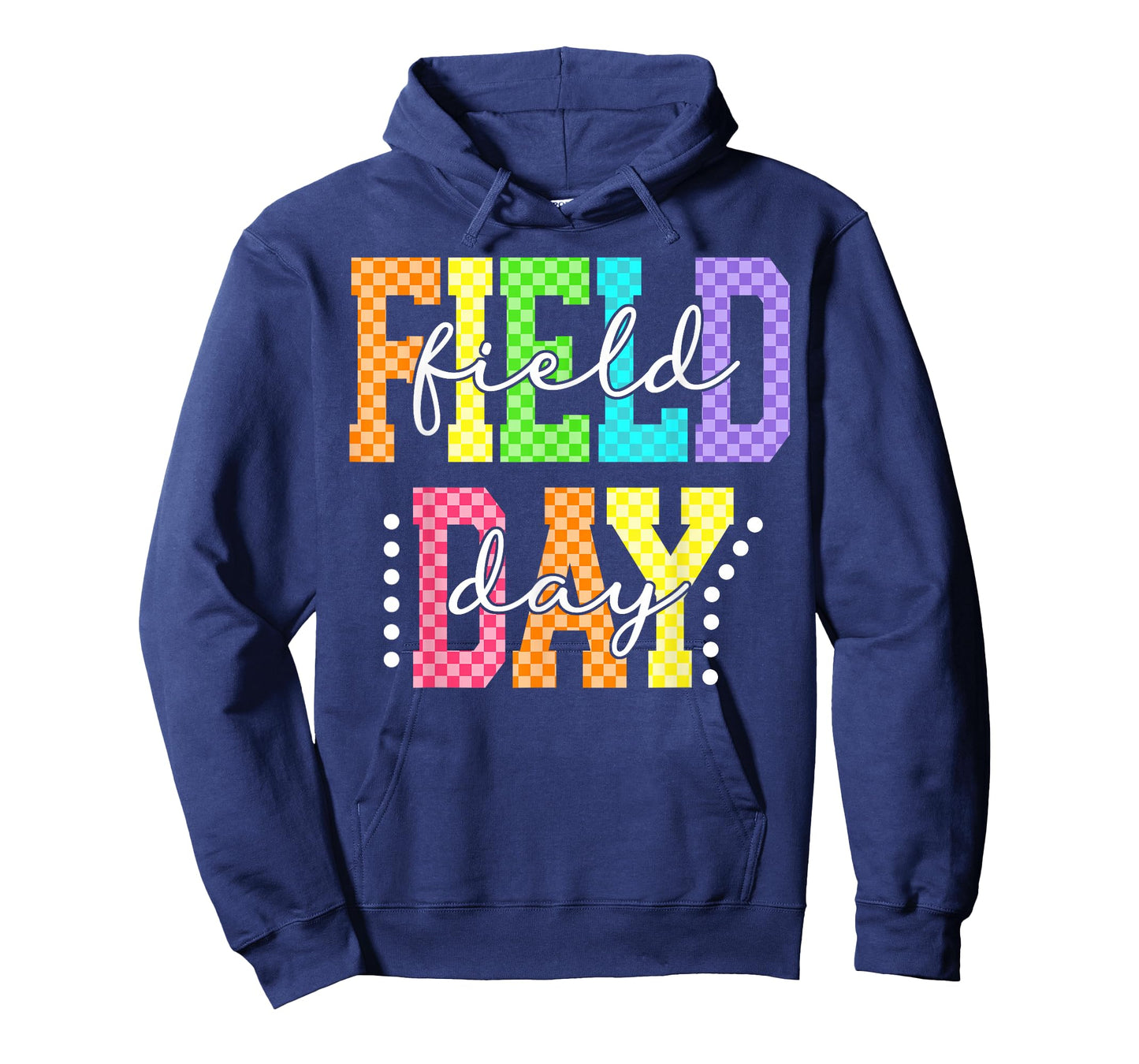 Happy School Field Day Teacher Boy Girl Kid Checkered T-Shirt