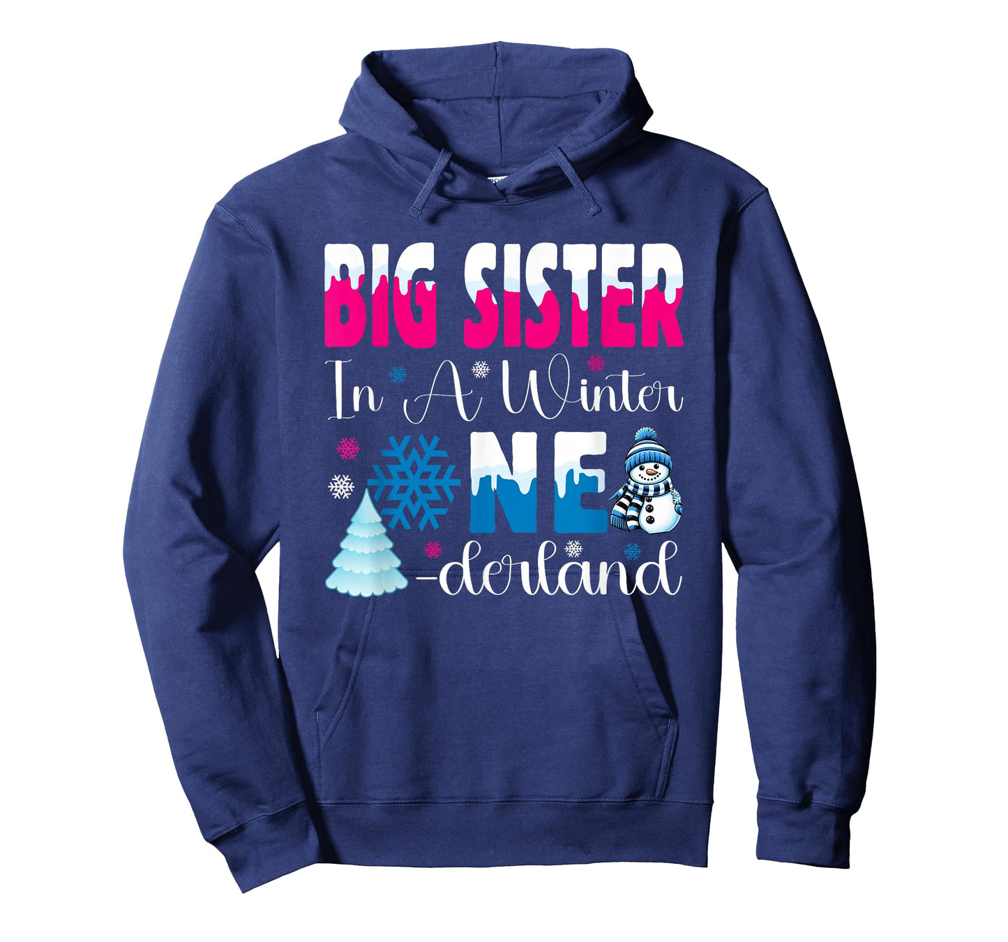 Big Sister in A Winter Onederland Bday Girl Sweet Snowflake T-Shirt
