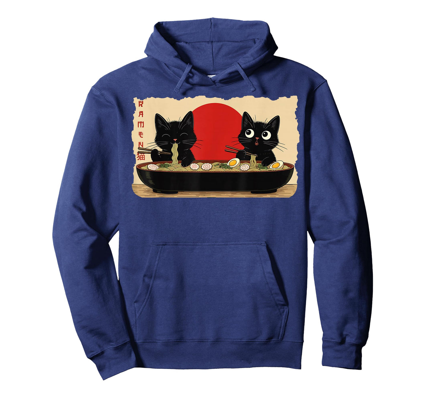 Anime Two Cat Ramen Japanese Funny Two Cat Graphic Anime T-Shirt