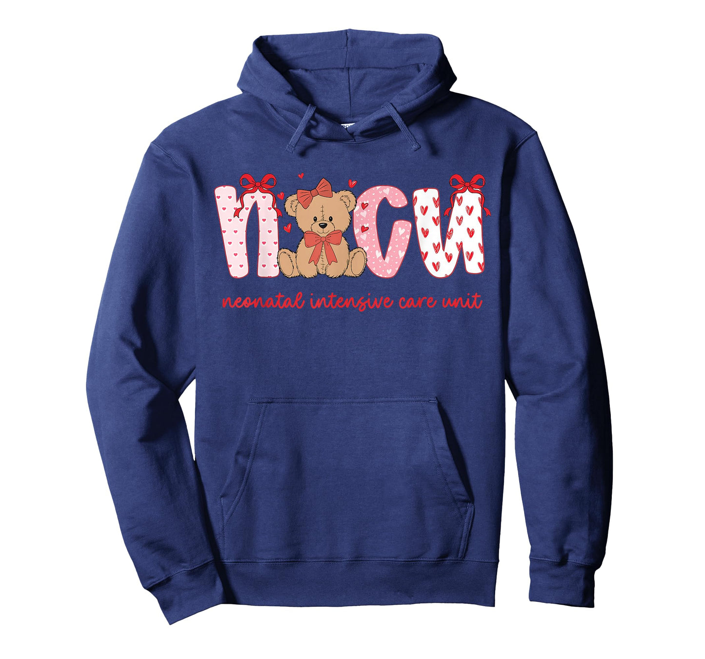 NICU Nurse Valentine Cute Bear Neonatal Intensive Care Unit T-Shirt
