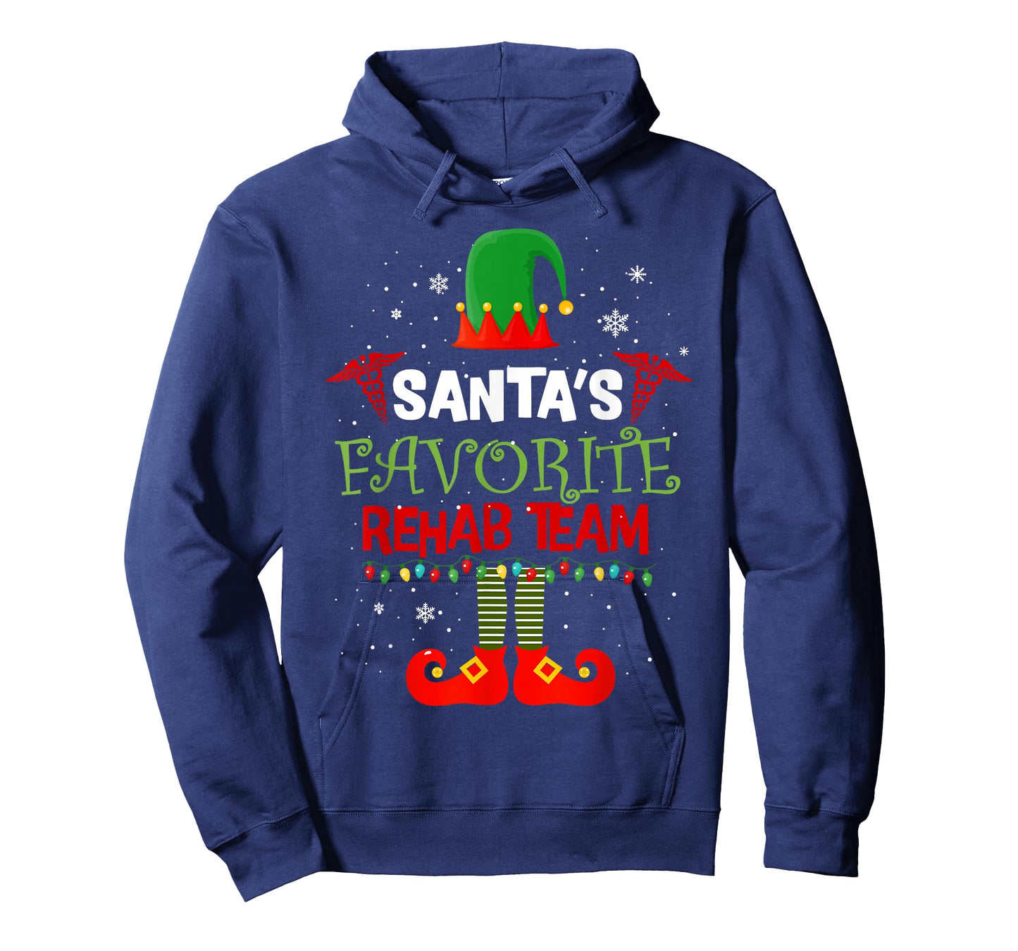 Santa's Favorite Rehab Team Elf Physical Therapy Christmas T-Shirt