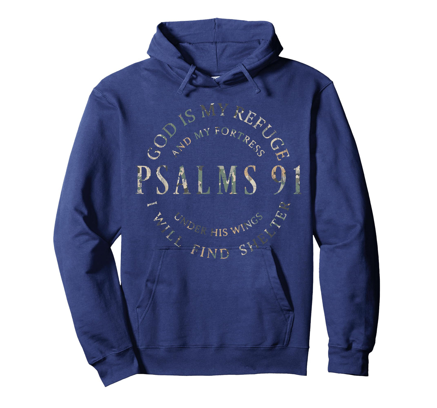 Vintage Camo Psalms 91 Christian Blessed Christ Jesus T-Shirt