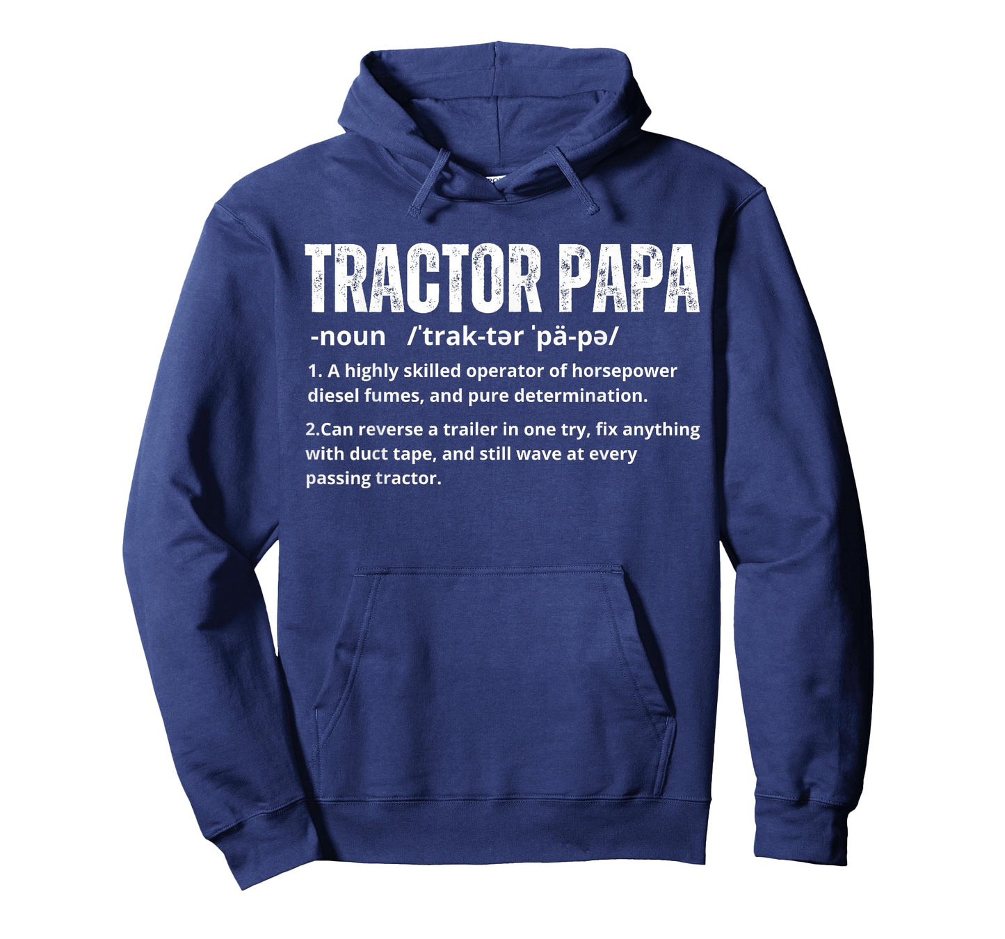 Tractor Papa Definition Funny Farmer Dad Tractor Lover Men T-Shirt