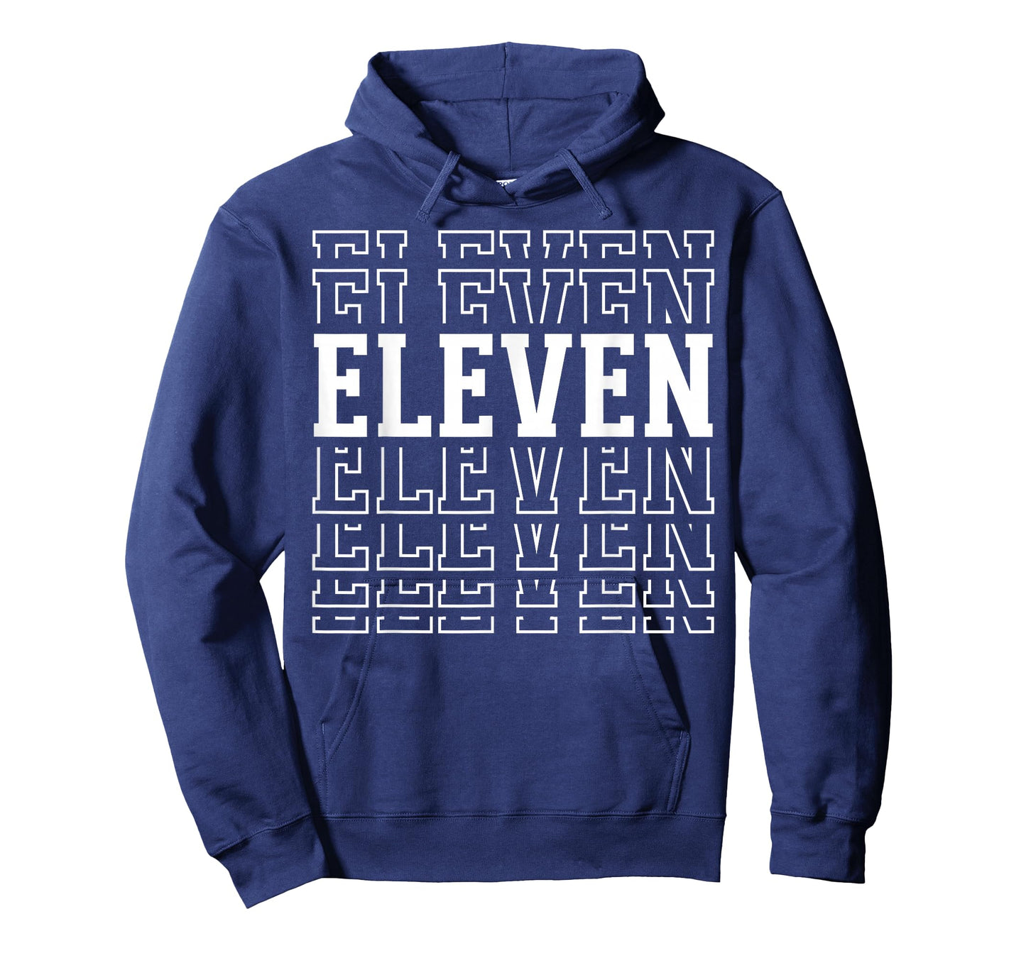 Eleven 11th Birthday Layered Text 11 Year Old T-Shirt