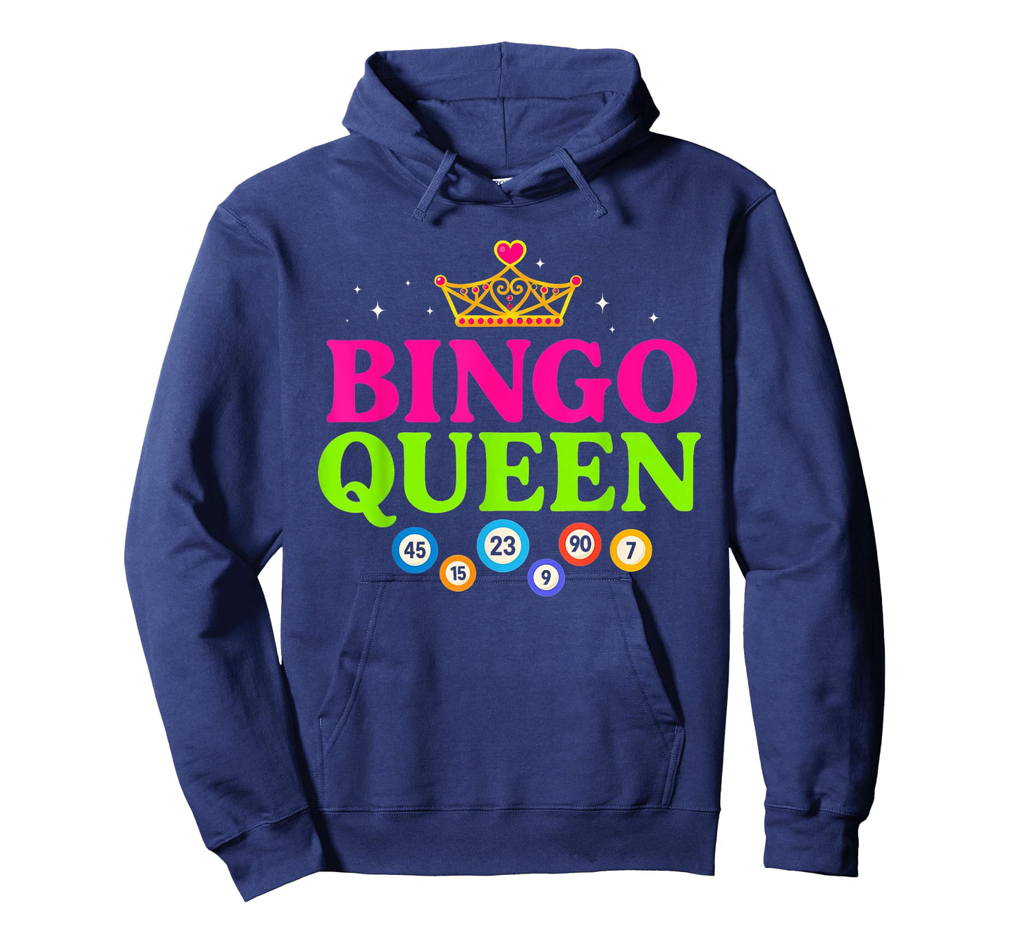 Bingo Queen Bingo Player Game Funny Cute Women Girls T-Shirt