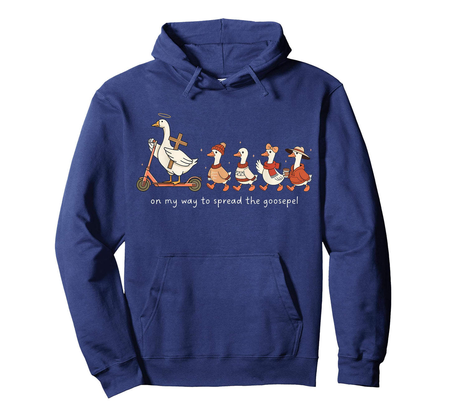 On My Way to Spread The Goosepel Funny Christian Faith Goose T-Shirt
