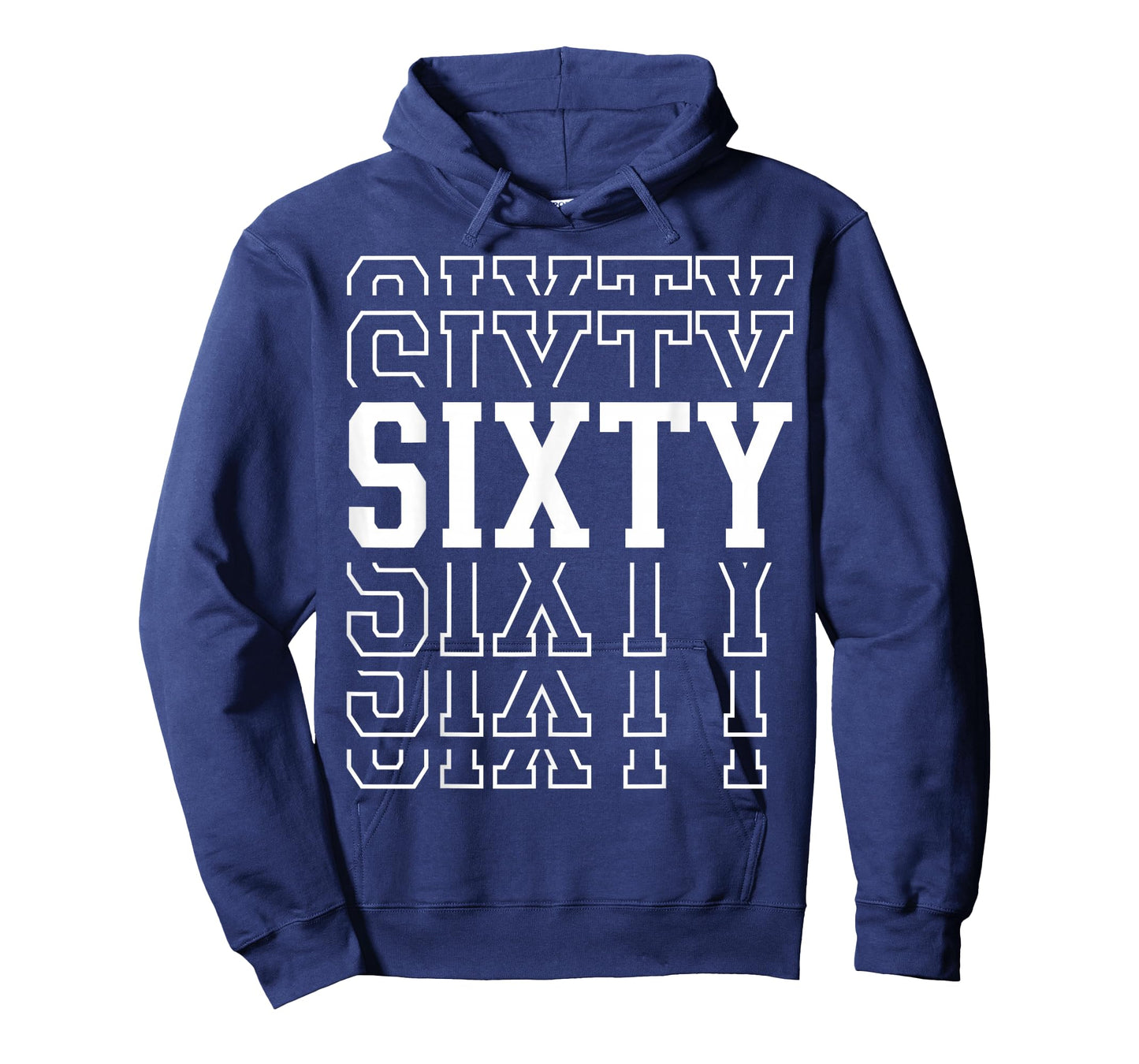 Sixty 60th Birthday Layered Text 60 Year Old T-Shirt