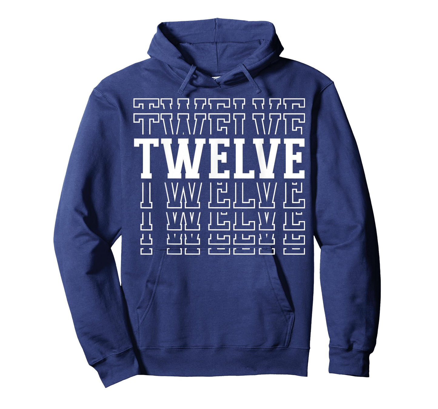 Twelve 12th Birthday Layered Text 12 Year Old T-Shirt