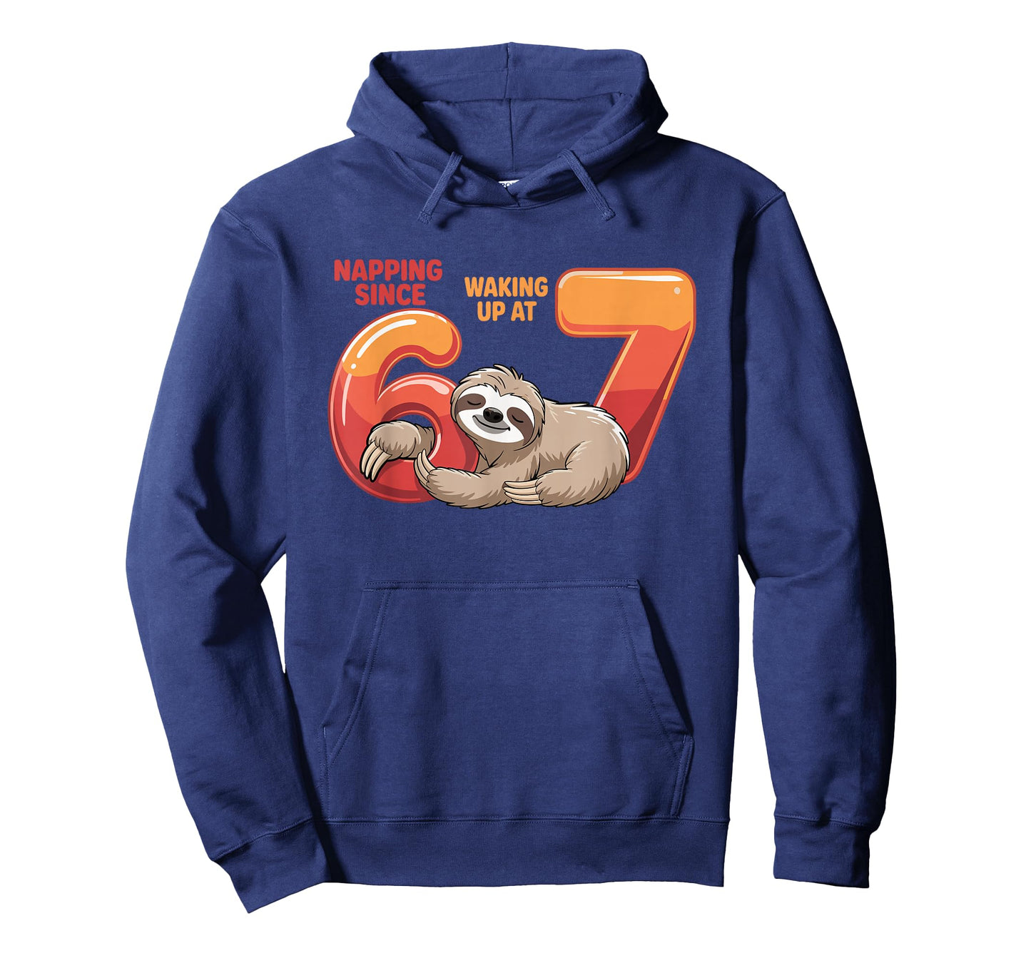 67 Funny Sloth Napping Meme Six Seven Humor Animal Pun T-Shirt