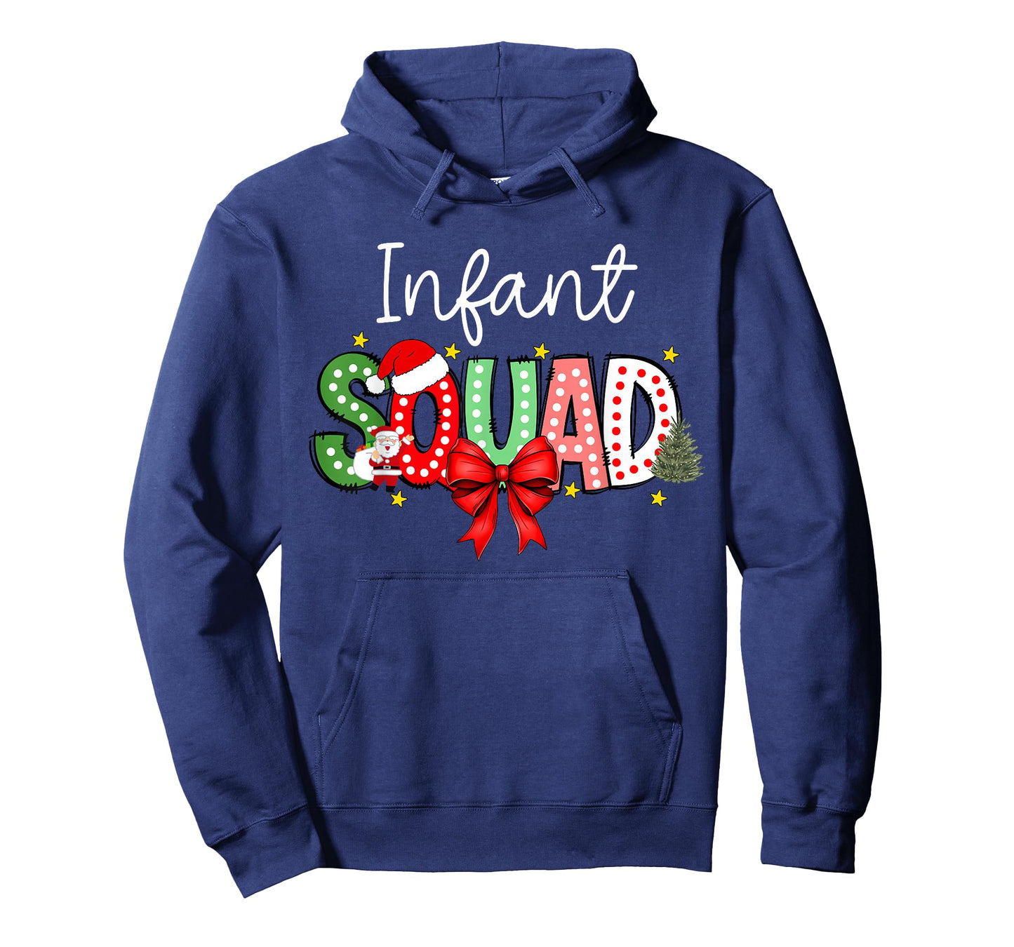 Coquette Bow Christmas Infant Squad Daycare Provider Teacher T-Shirt