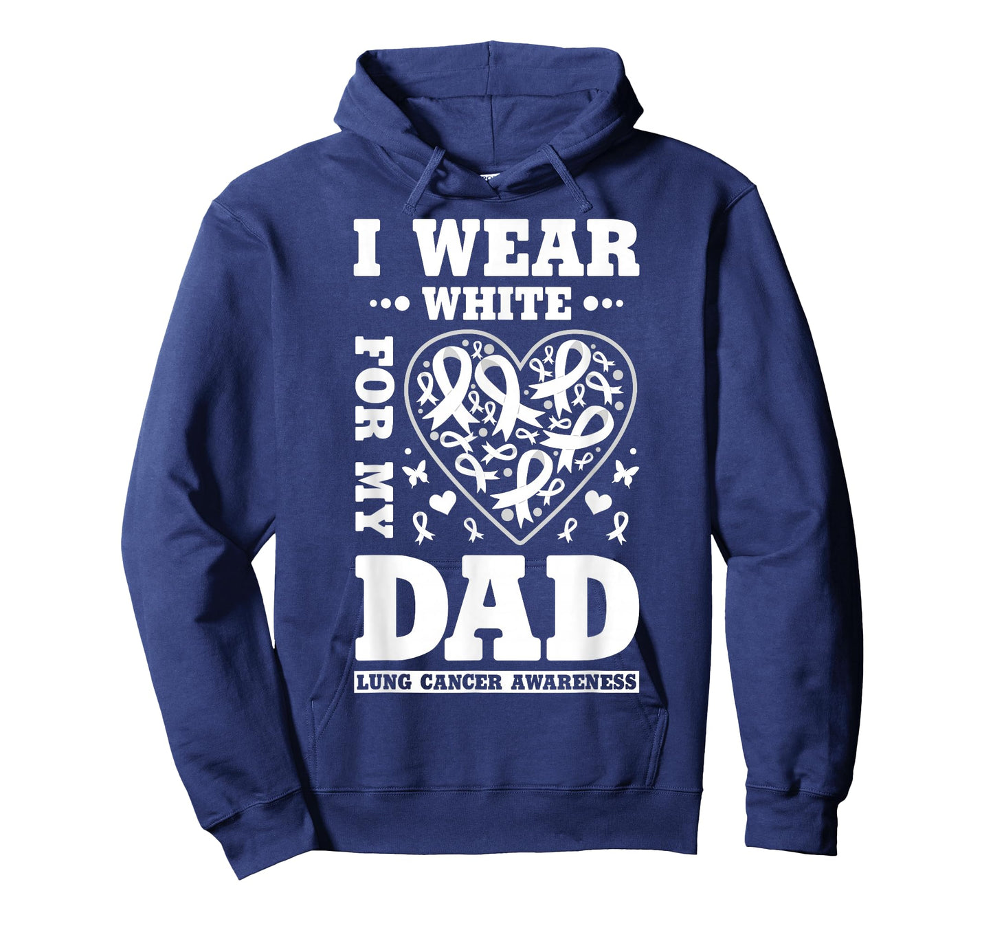 I Wear White for My Dad Lung Cancer Awareness T-Shirt