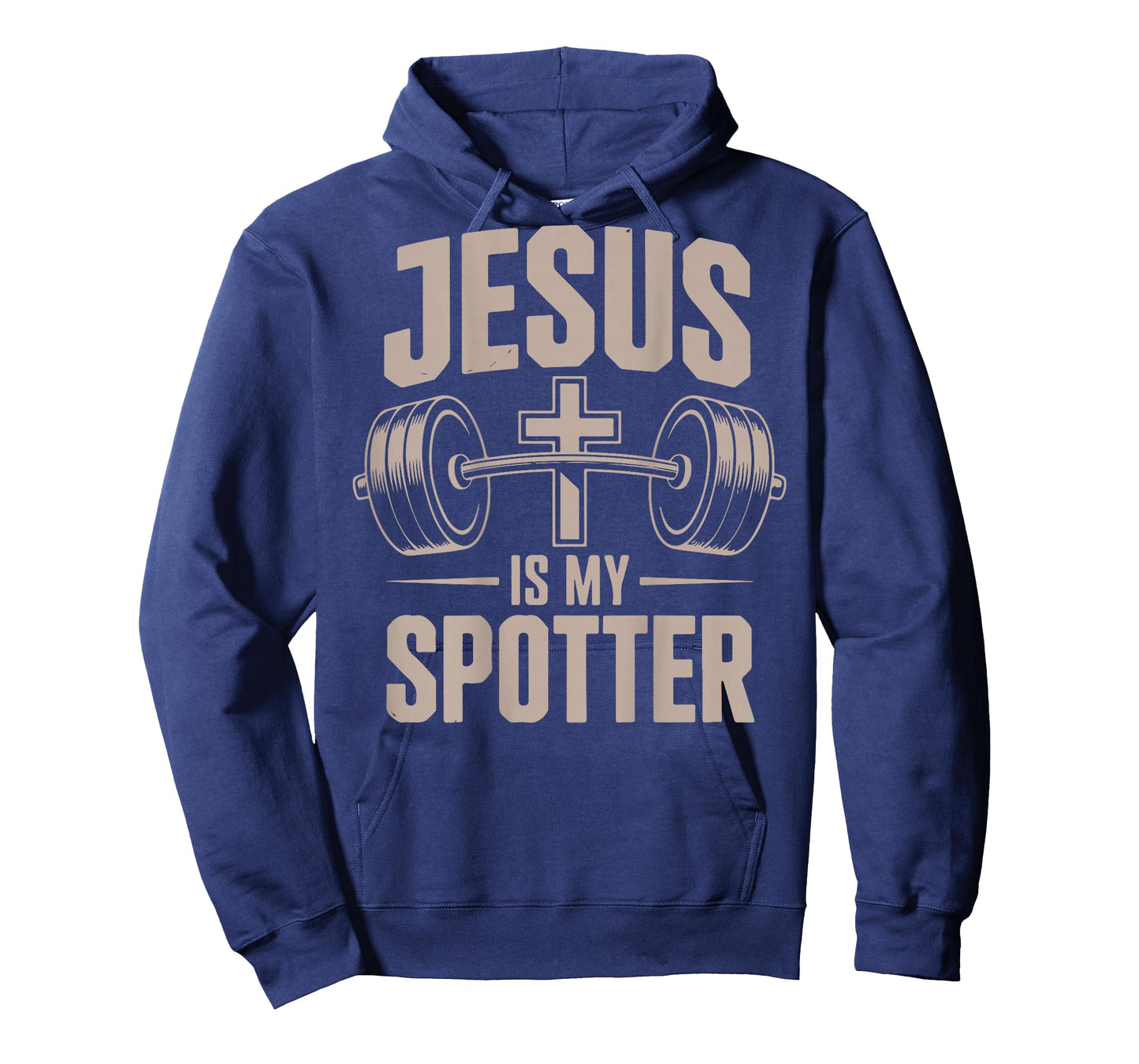 Christ Jesus is My Spotter Funny Workout Gym Christian Men T-Shirt