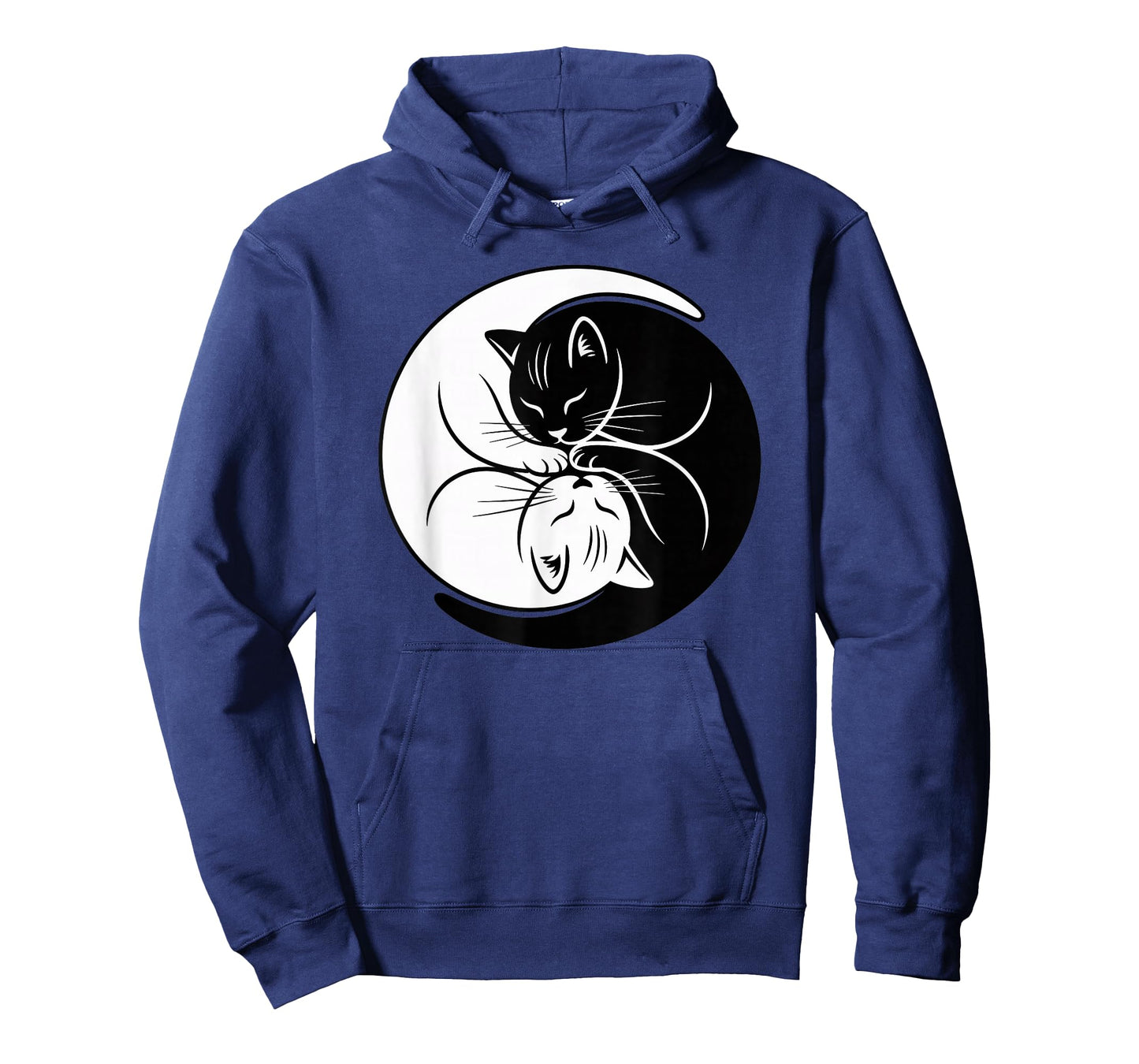 Yin Yang Cats Black and White Cute Cat Lover Zen Harmony T-Shirt