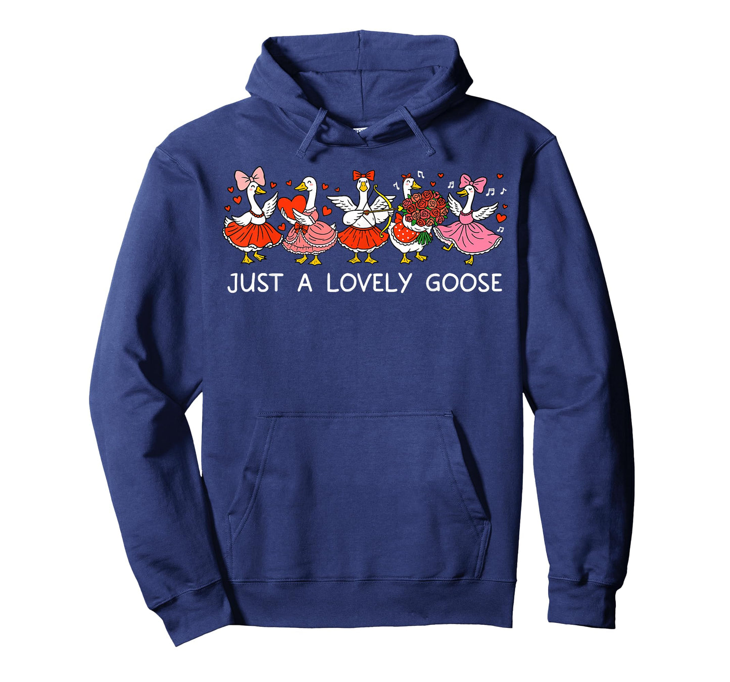 Just A Lovely Goose Silly Geese Valentine's Day Animal Lover T-Shirt