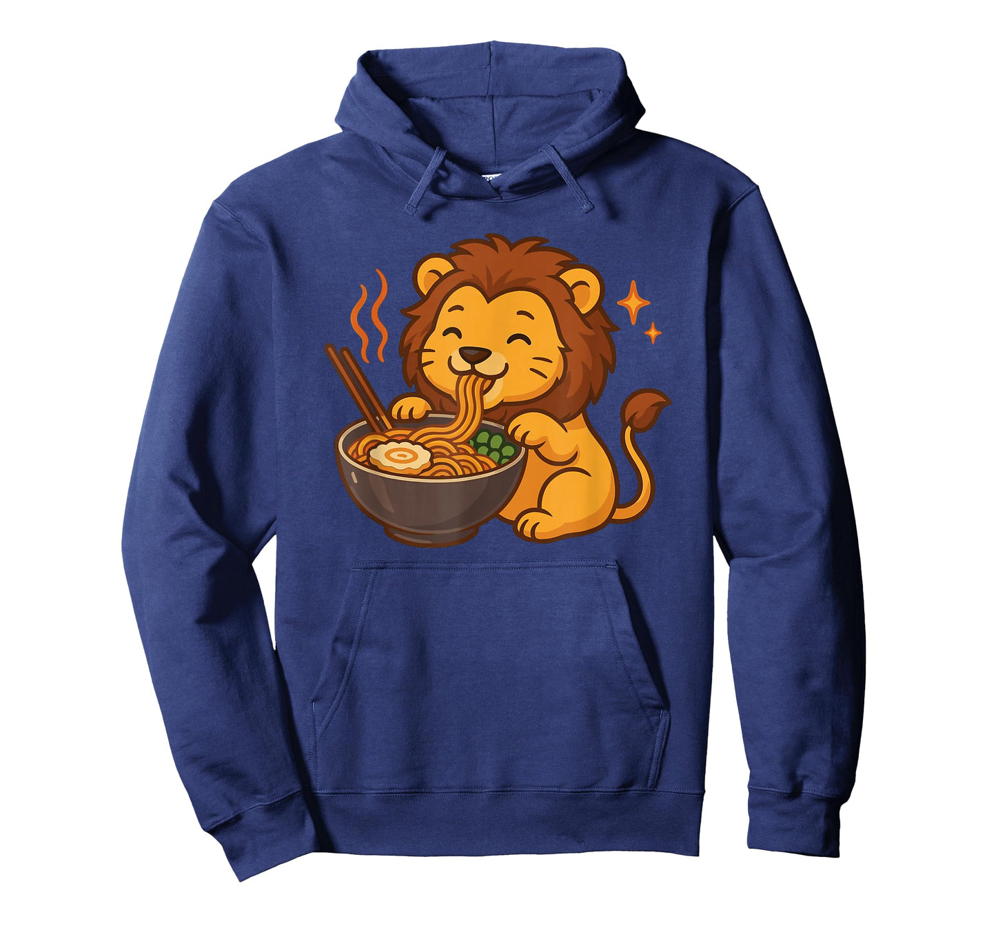 Lion with Noodles Ramen Kawaii Lion T-Shirt