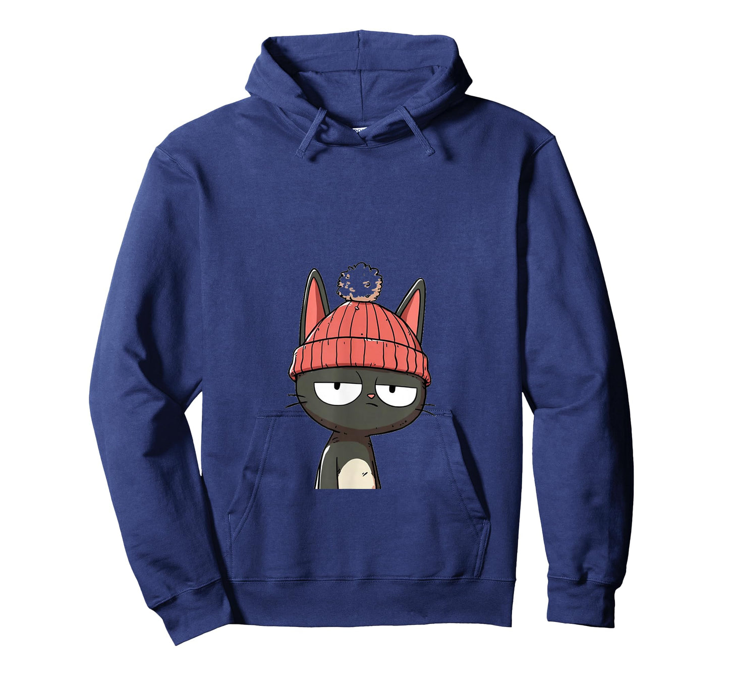 Beanie Cat with Ear Notch T-Shirt