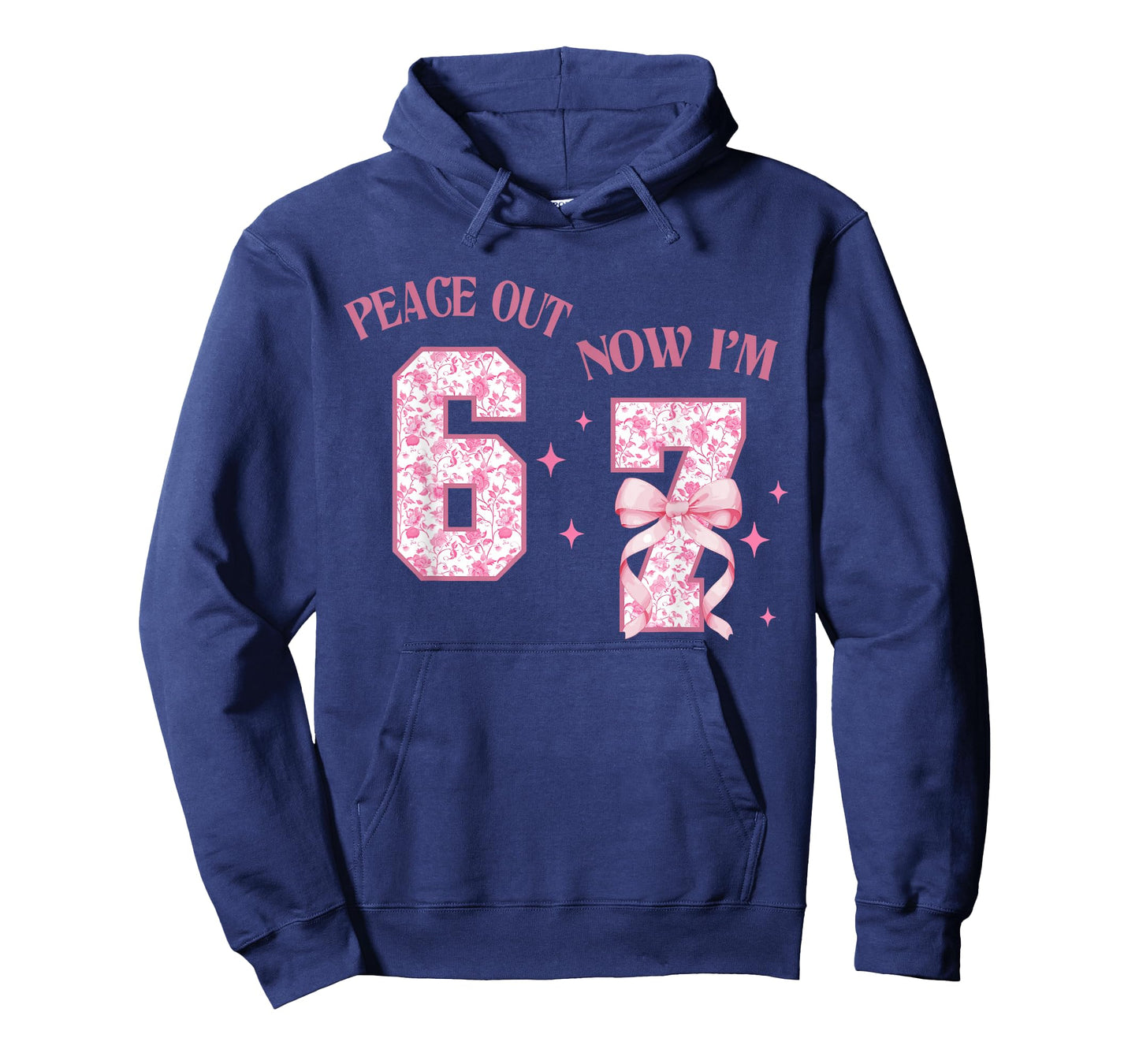 Peace Out 6 Now I'm 7 Year Old Birthday 6 7 Coquette 67 Meme T-Shirt