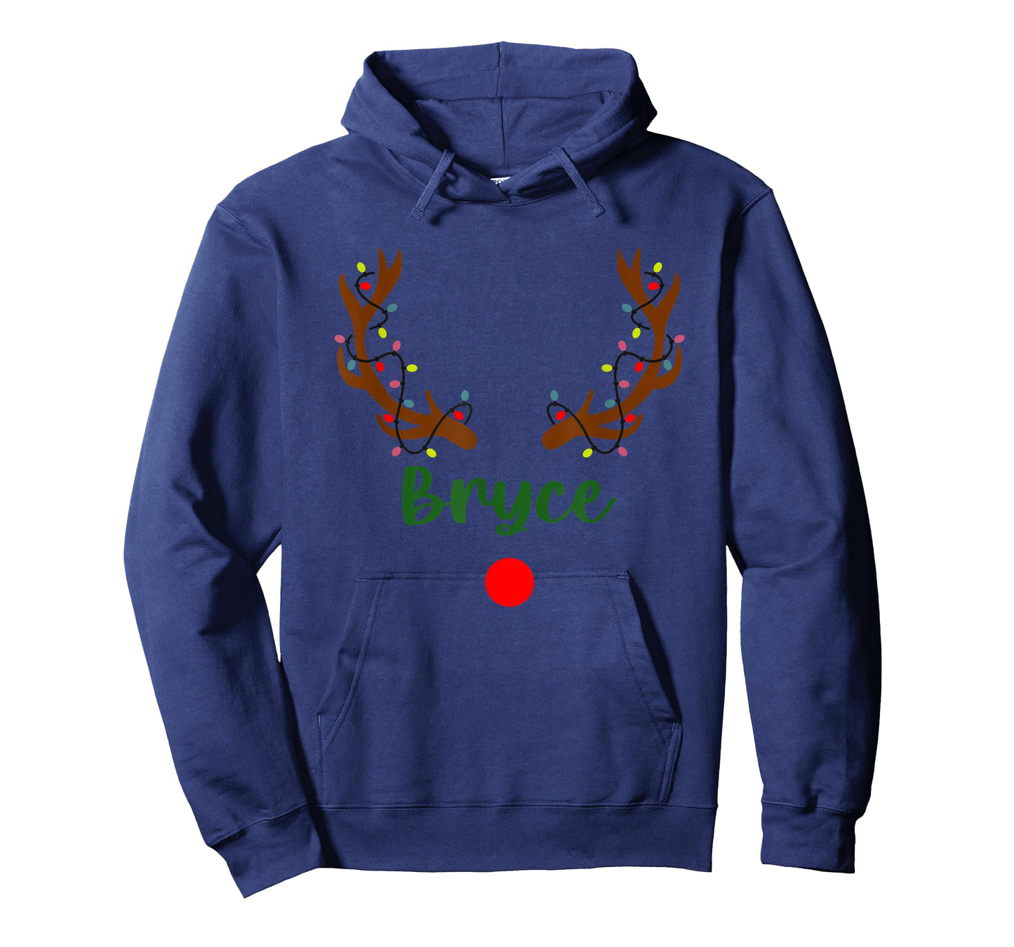 Bryce Reindeer Antlers Christmas Lights Cute T-Shirt