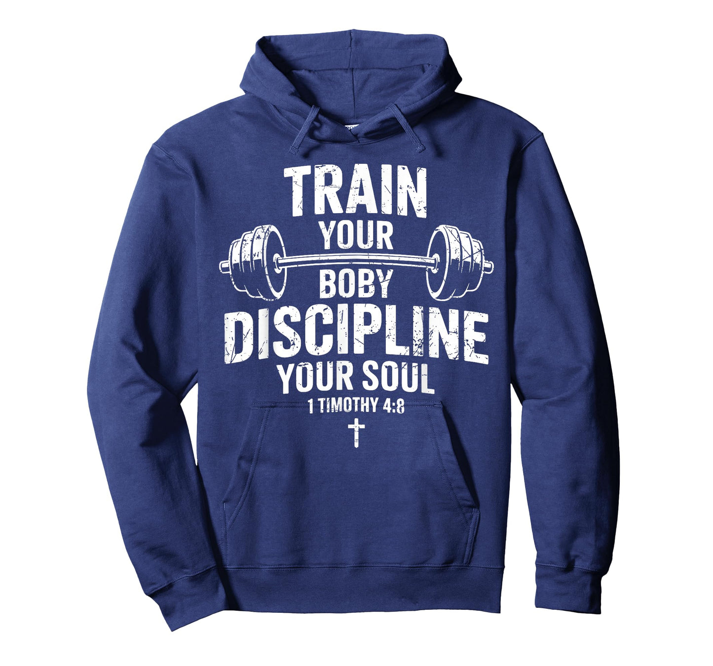 Train Your Body Discipline Your Soul Christian Jesus Gym T-Shirt