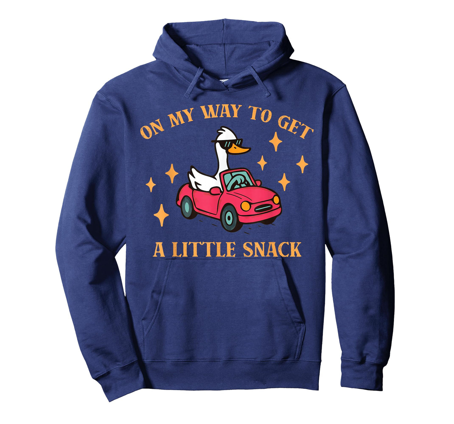 On My Way to Get A Little Snack Cute Duck Design T-Shirt