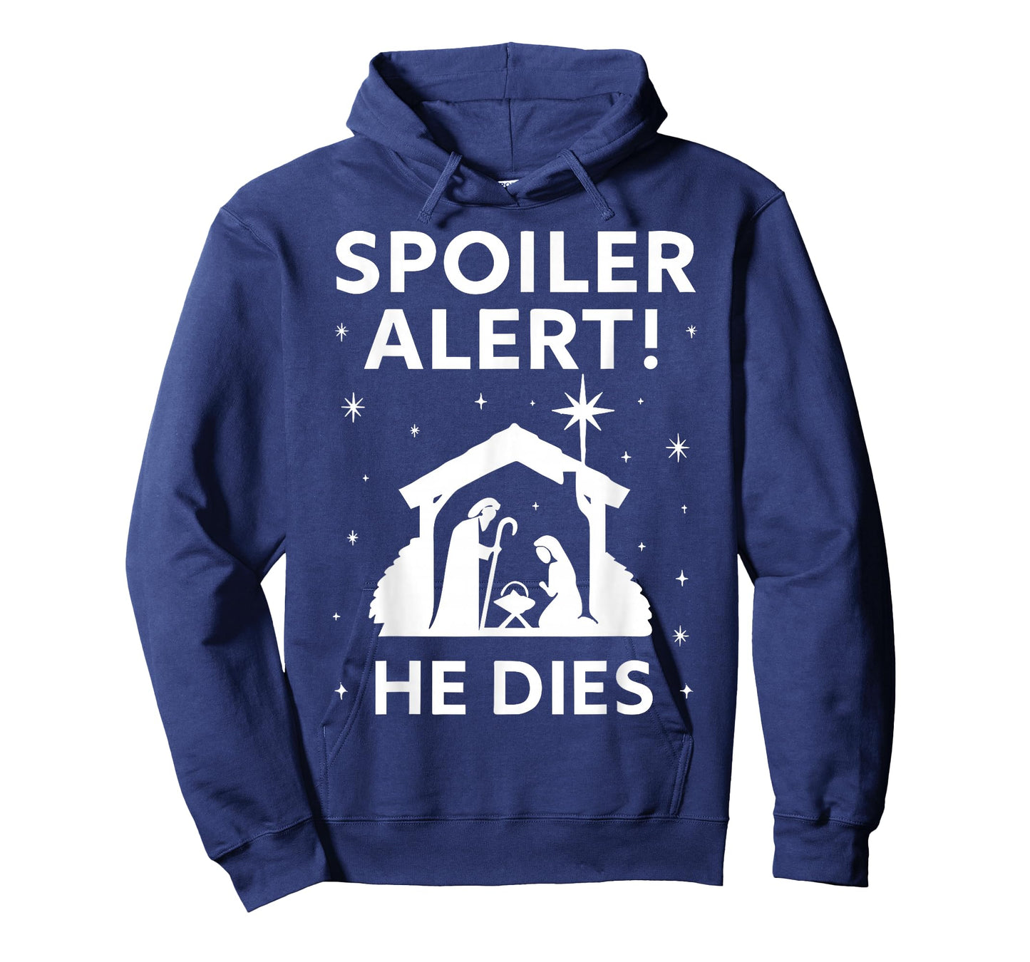 Spoiler Christmas Nativity Scene Funny Christian Slogan T-Shirt