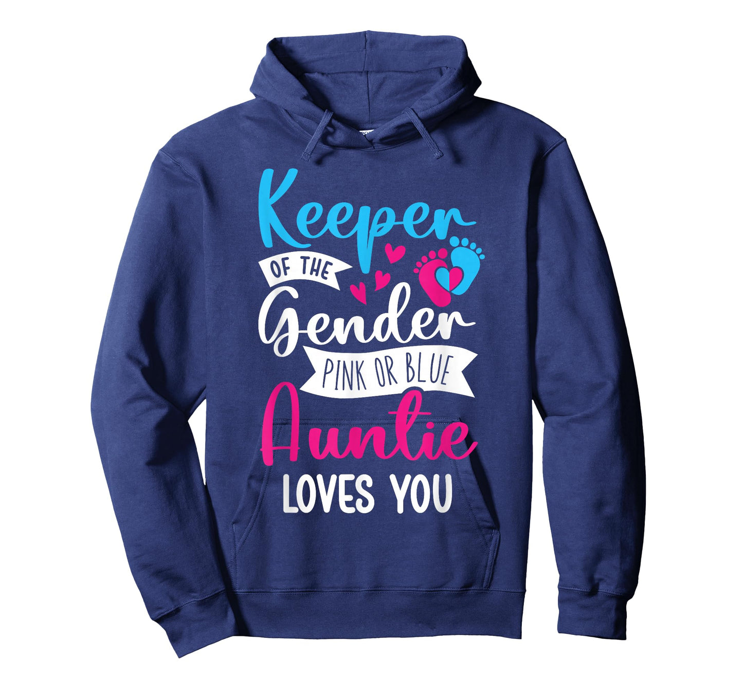 Keeper of The Gender Loves Aunt You Auntie Baby Announcement T-Shirt